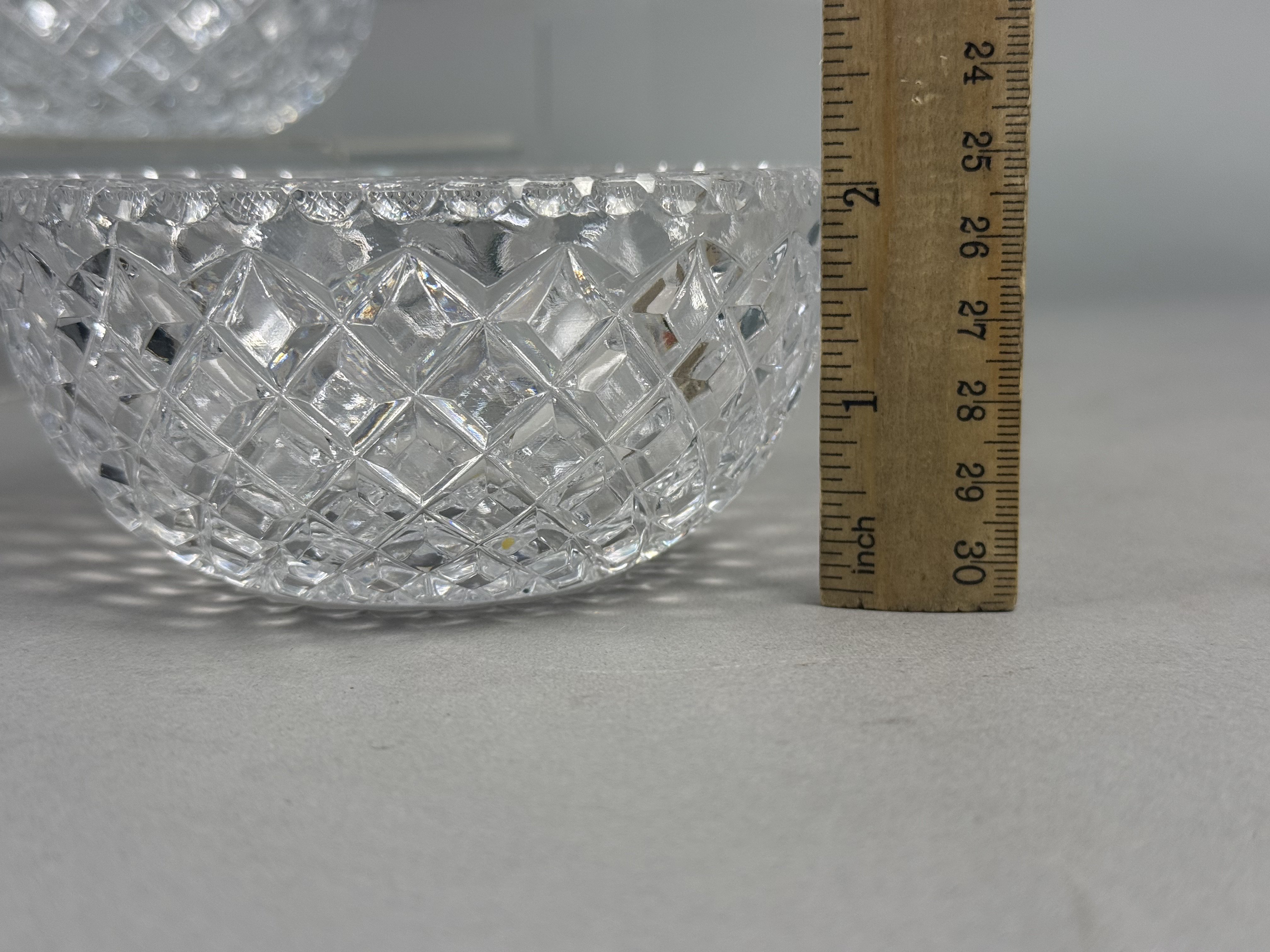 Set of Five Cut Crystal Bowls