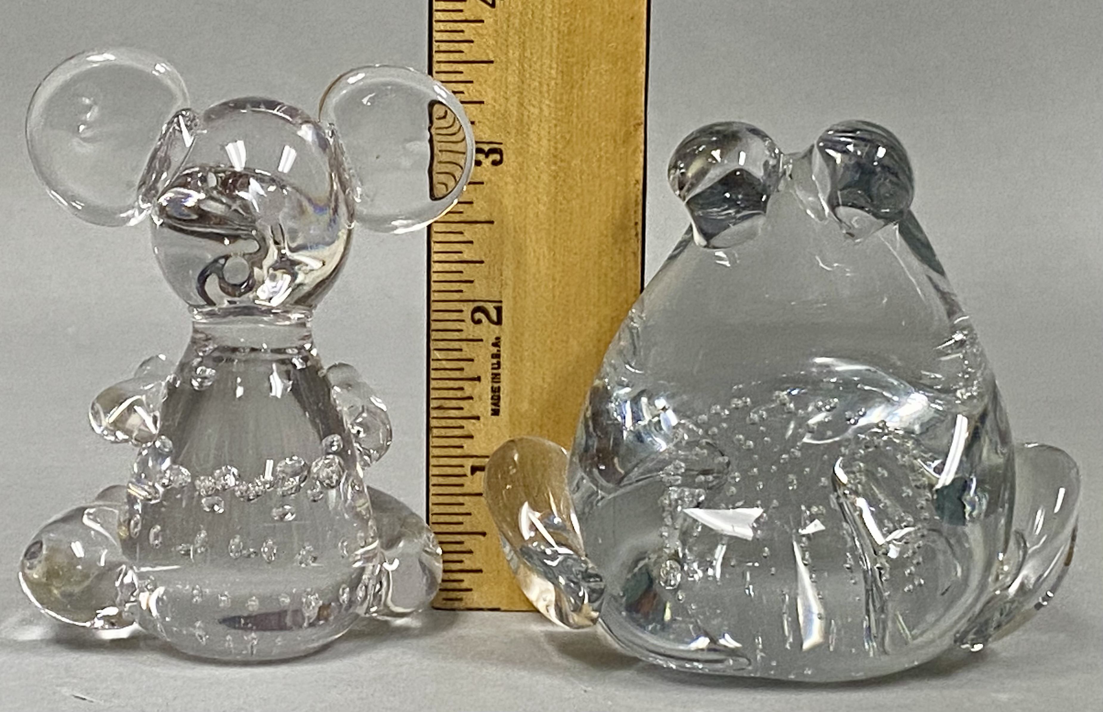 Trio of Decorative Glass Animals