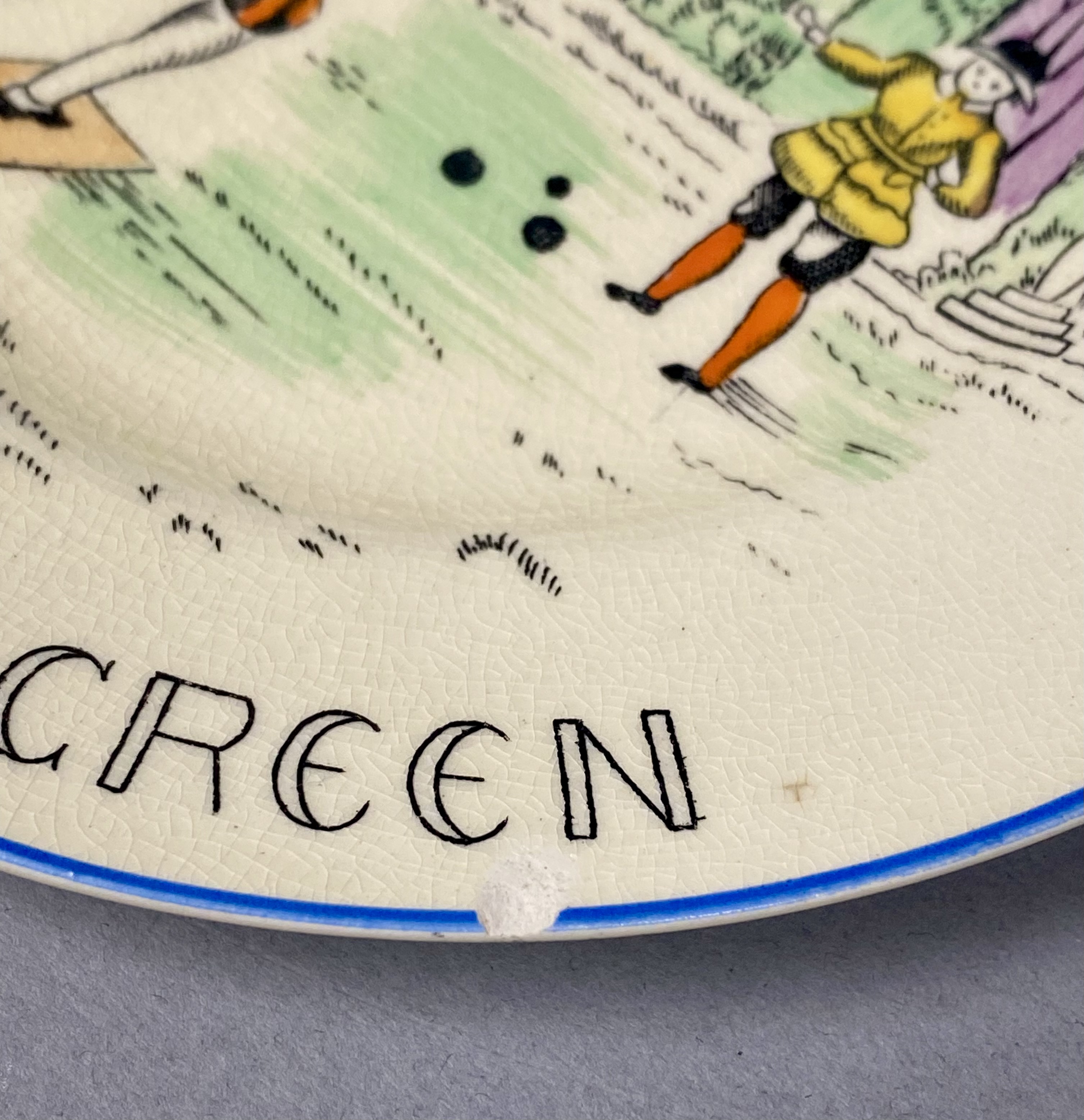 Twelve Ye Olde English Customs Plates