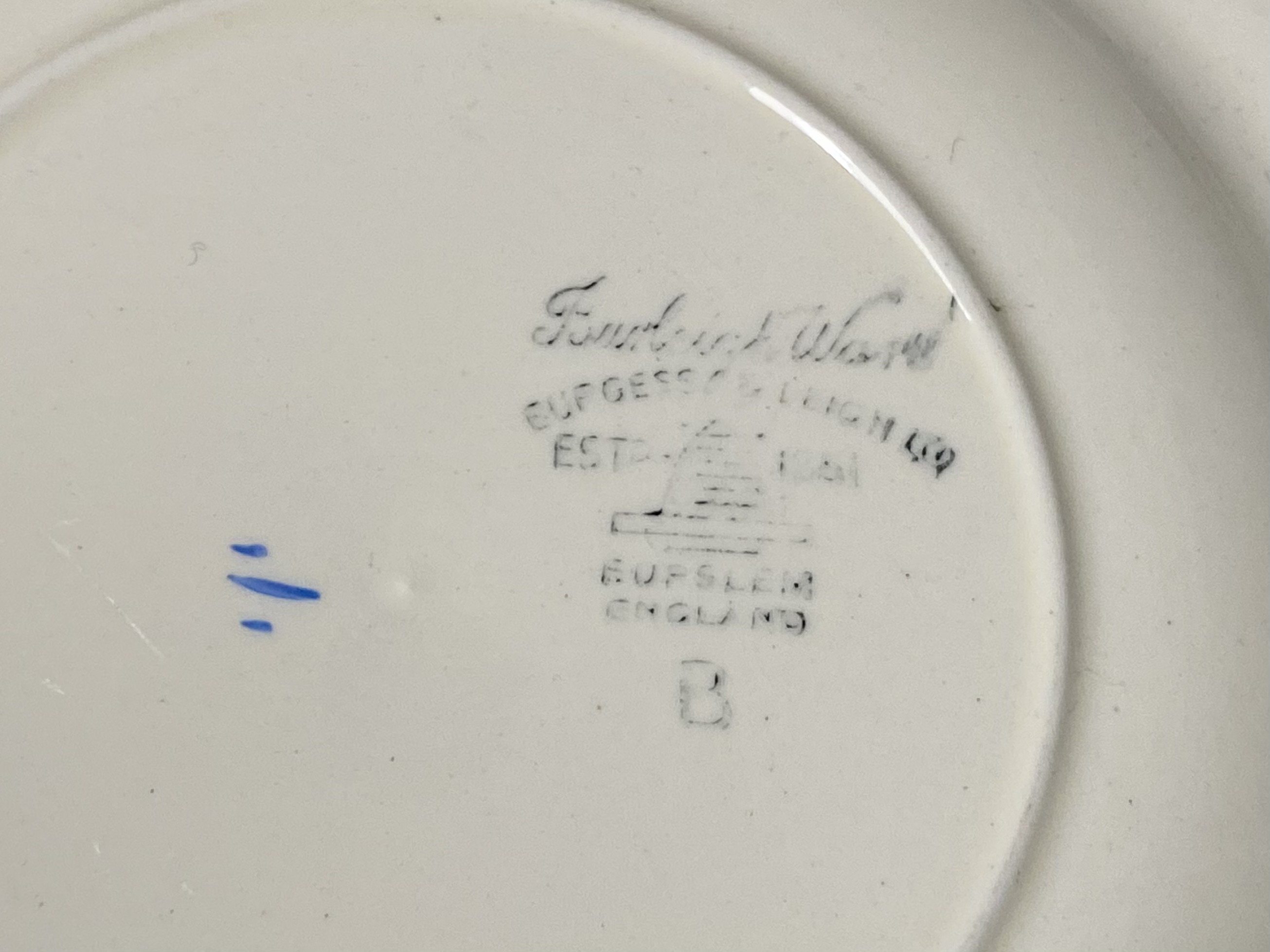 Twelve Ye Olde English Customs Plates
