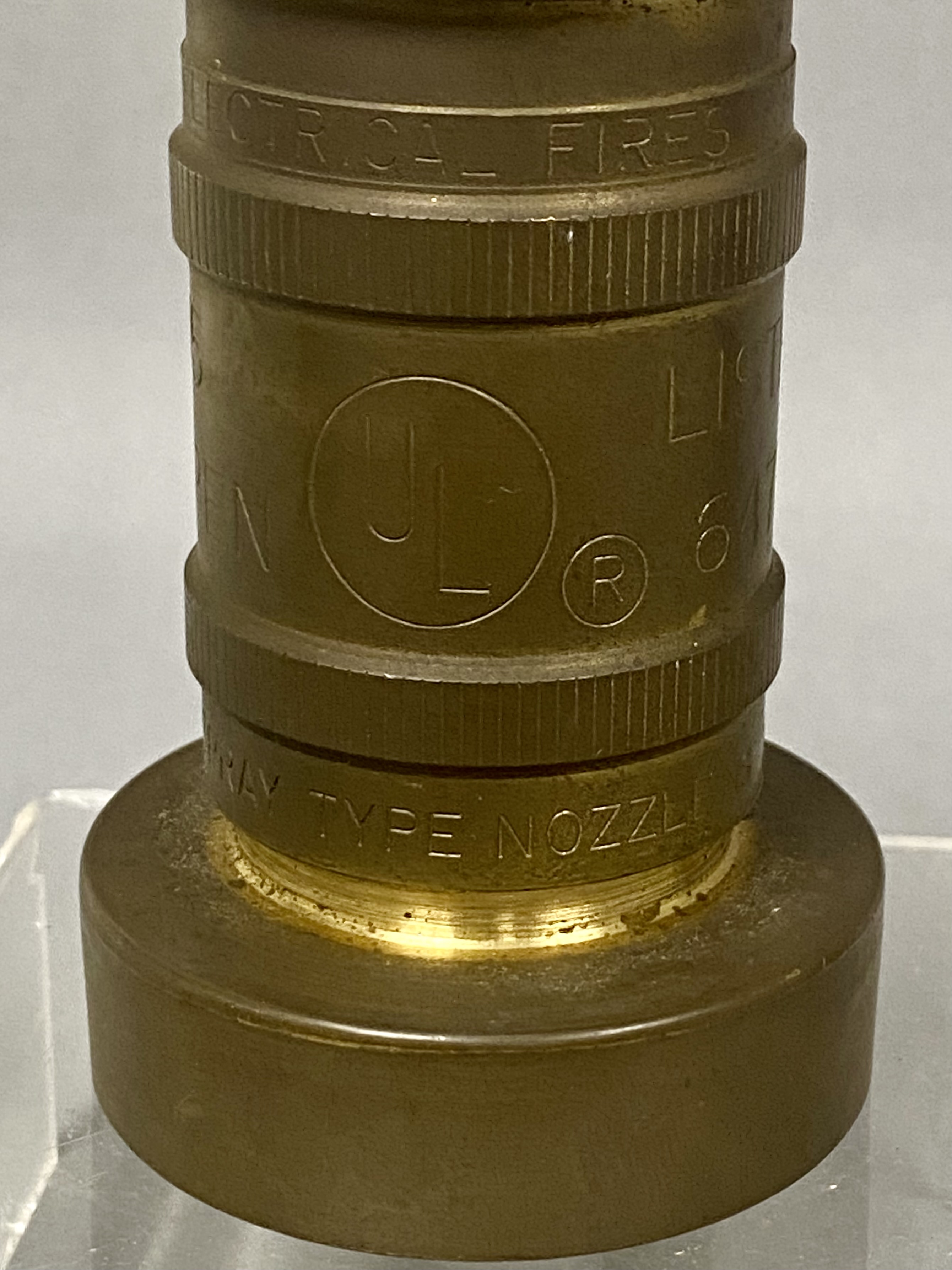 Three Industrial Brass Fire Nozzles