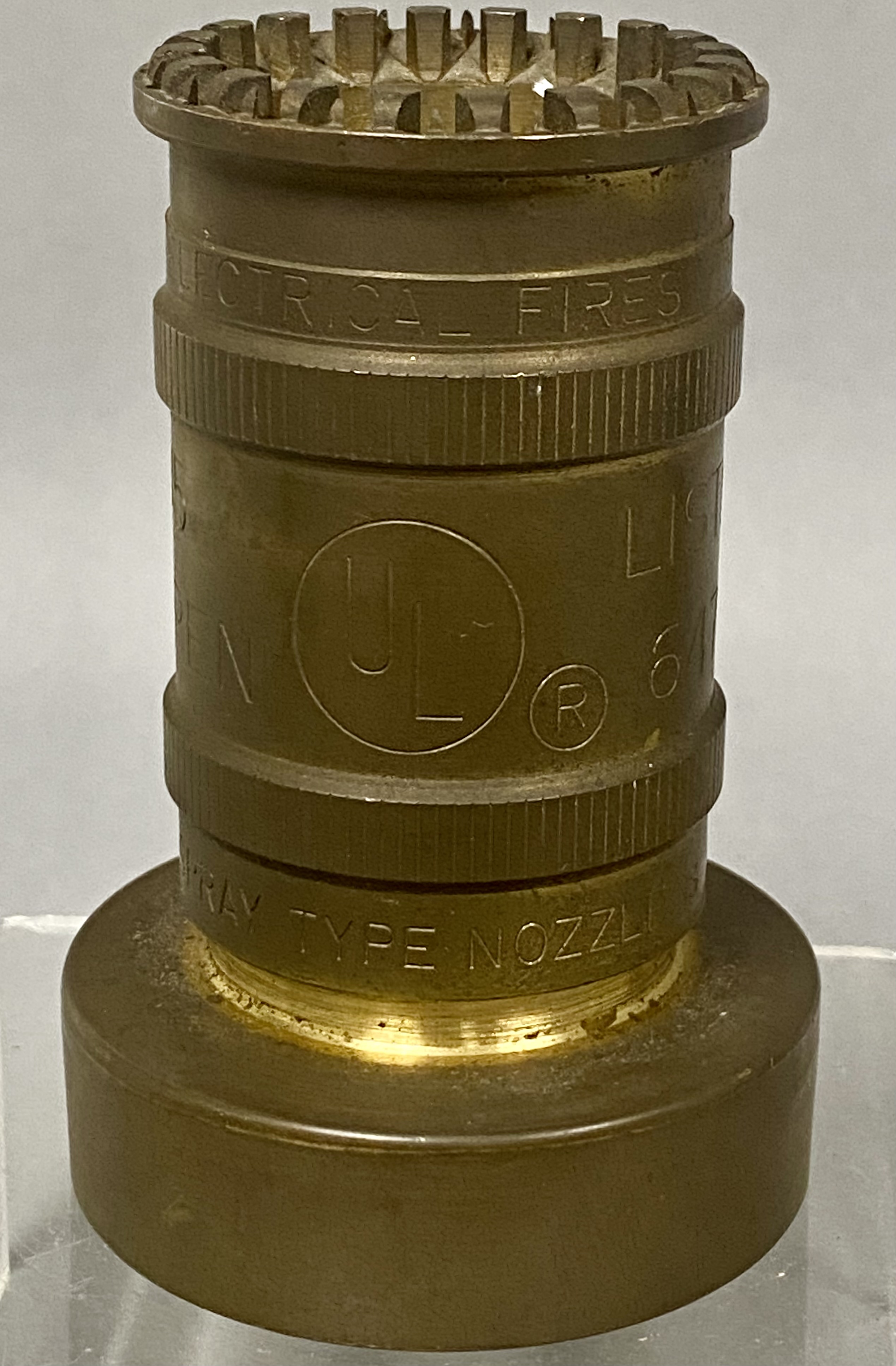 Three Industrial Brass Fire Nozzles