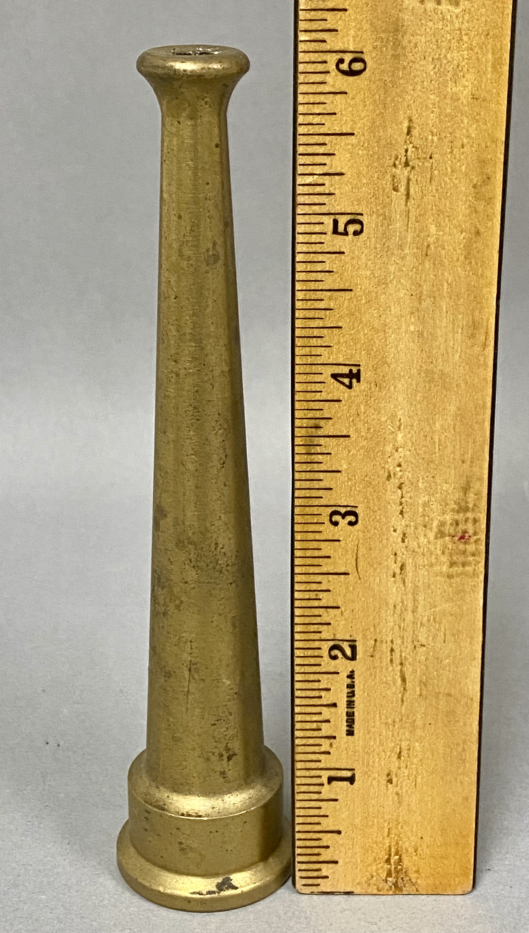 Three Industrial Brass Fire Nozzles