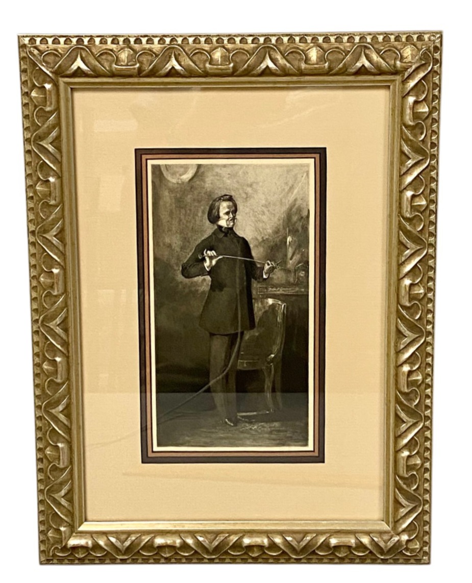 Paganini Oil Portrait Print