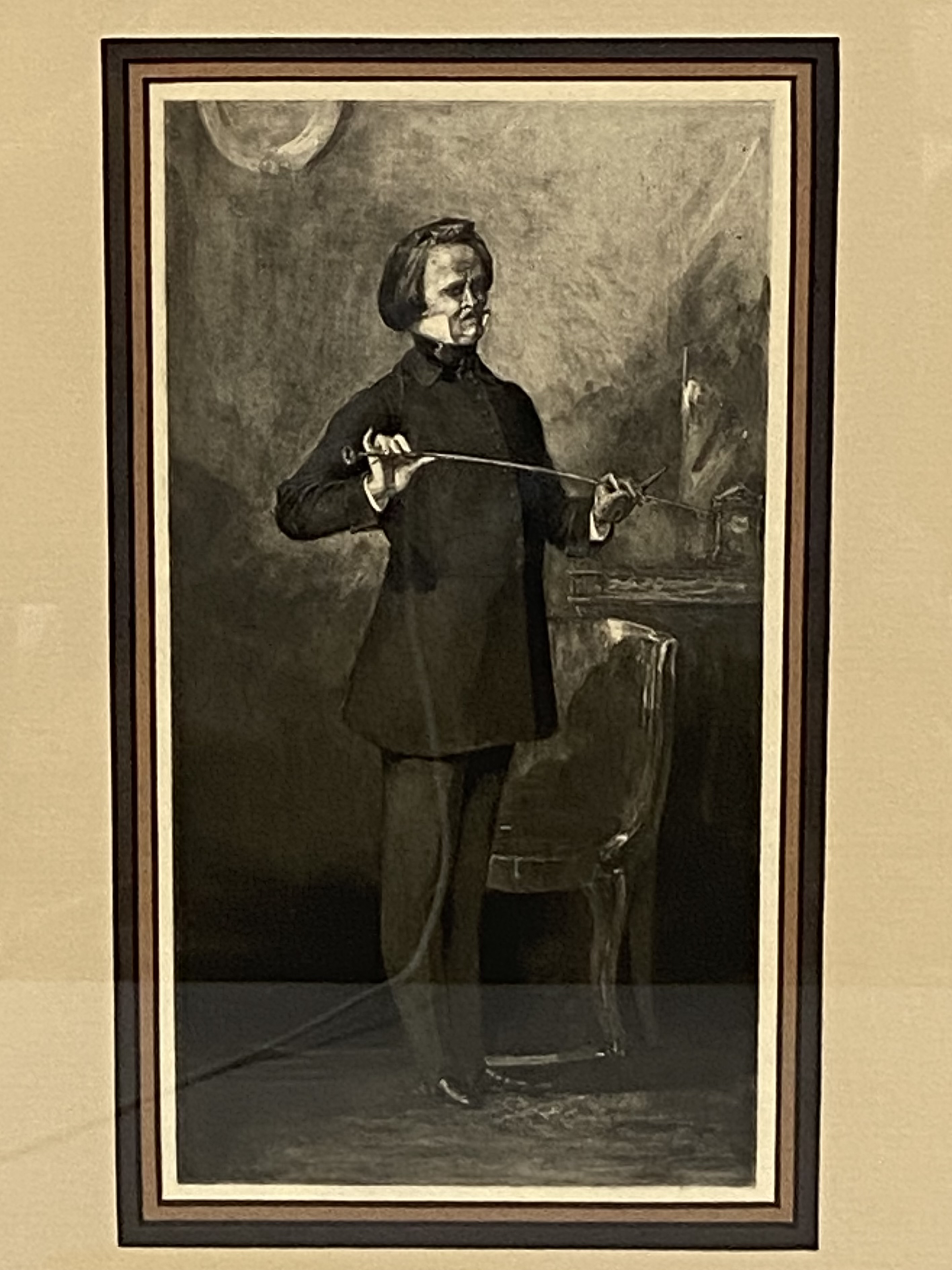 Paganini Oil Portrait Print