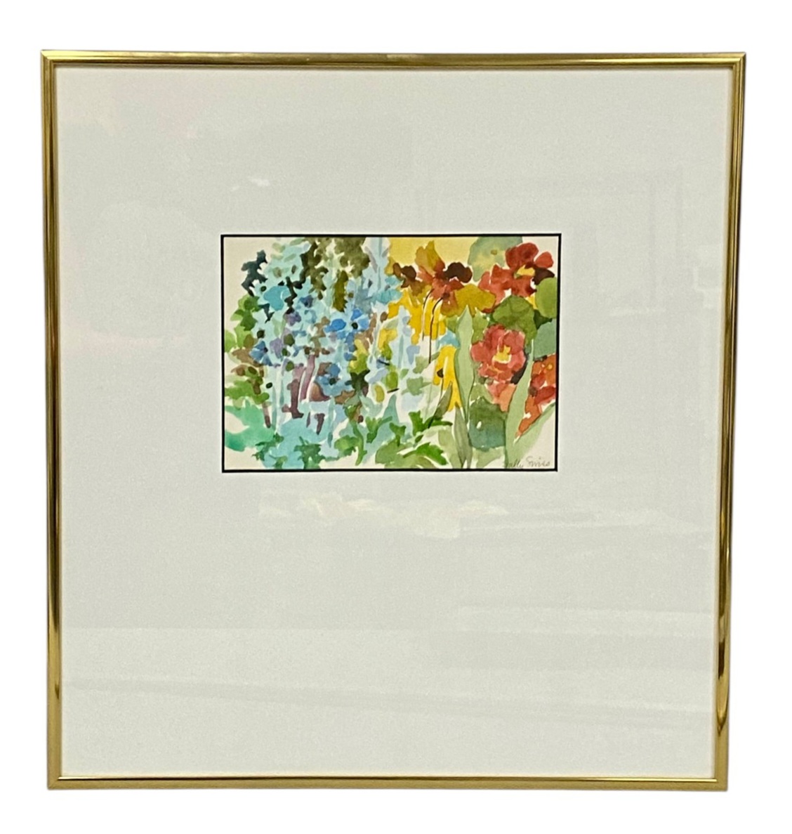 Sally Swiss Floral Watercolor Painting