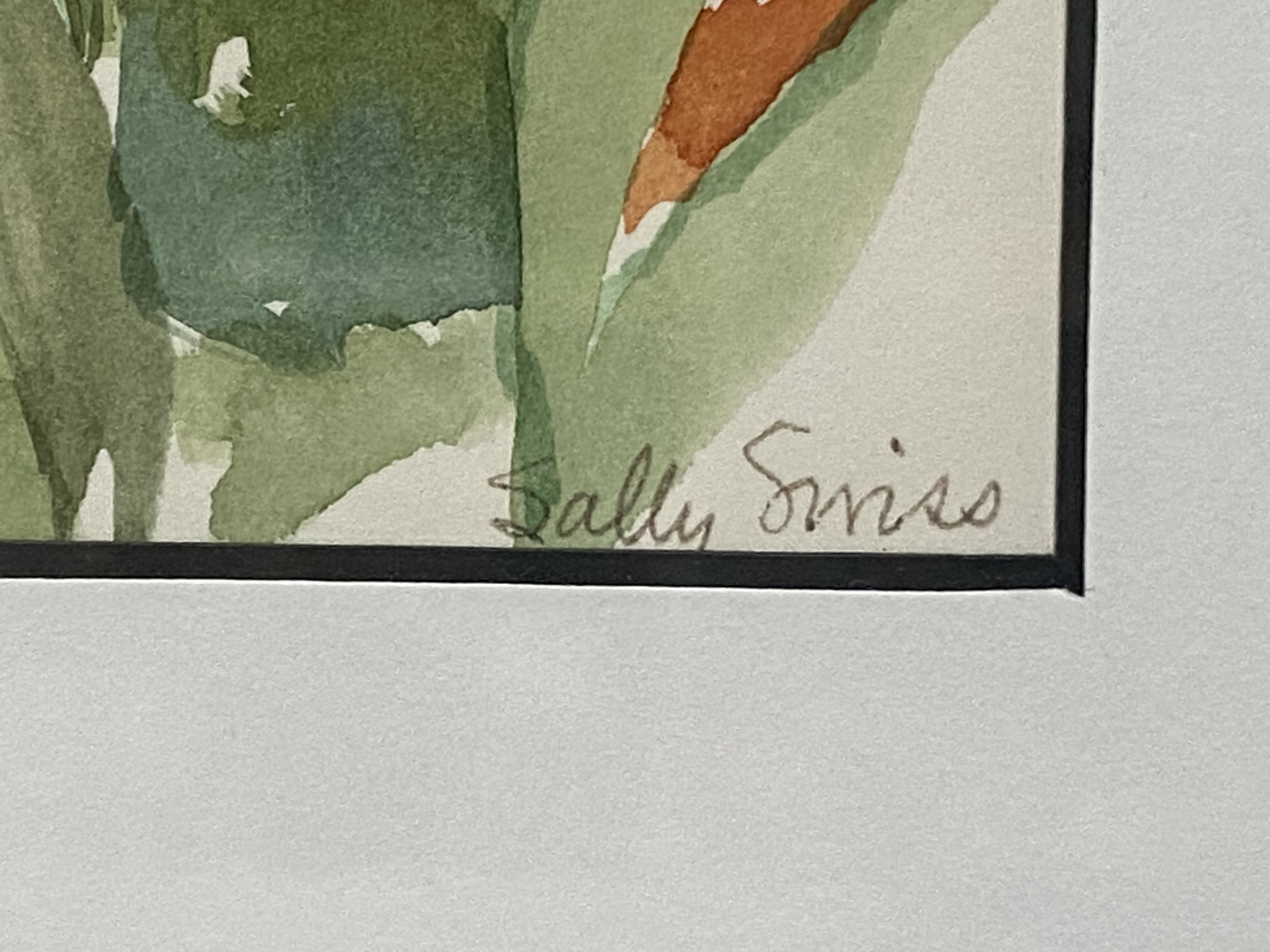 Sally Swiss Floral Watercolor Painting