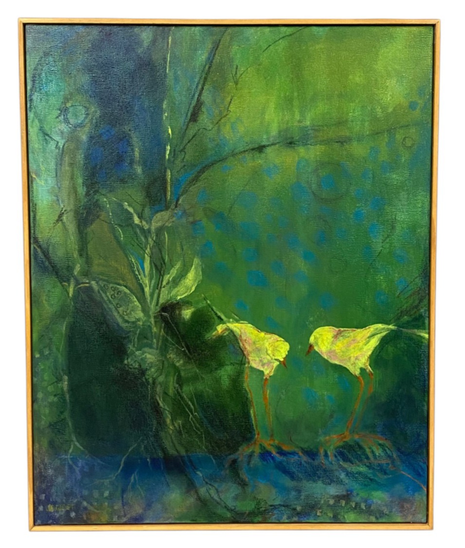 J. E. West Birds Eye Painting