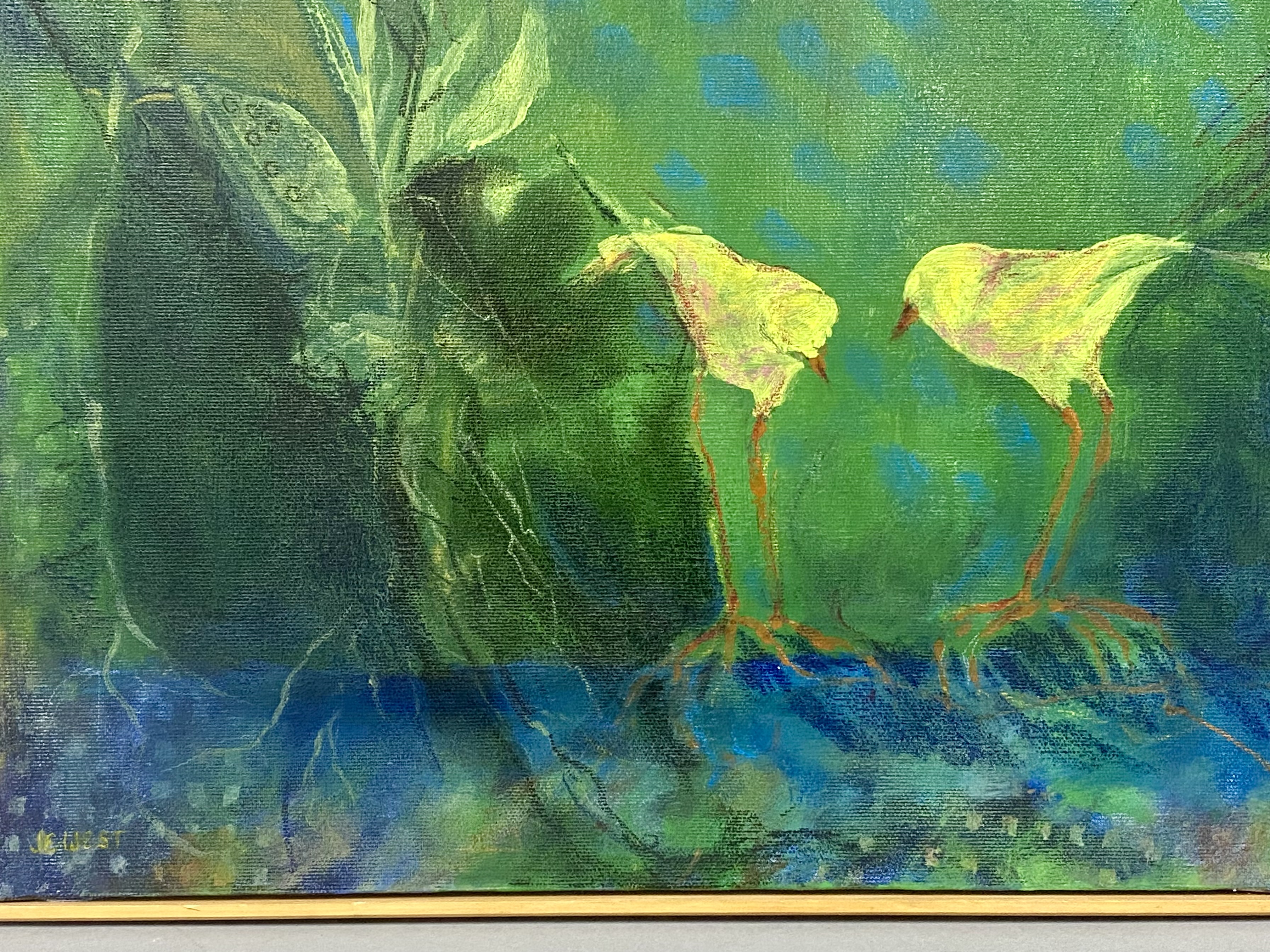 J. E. West Birds Eye Painting