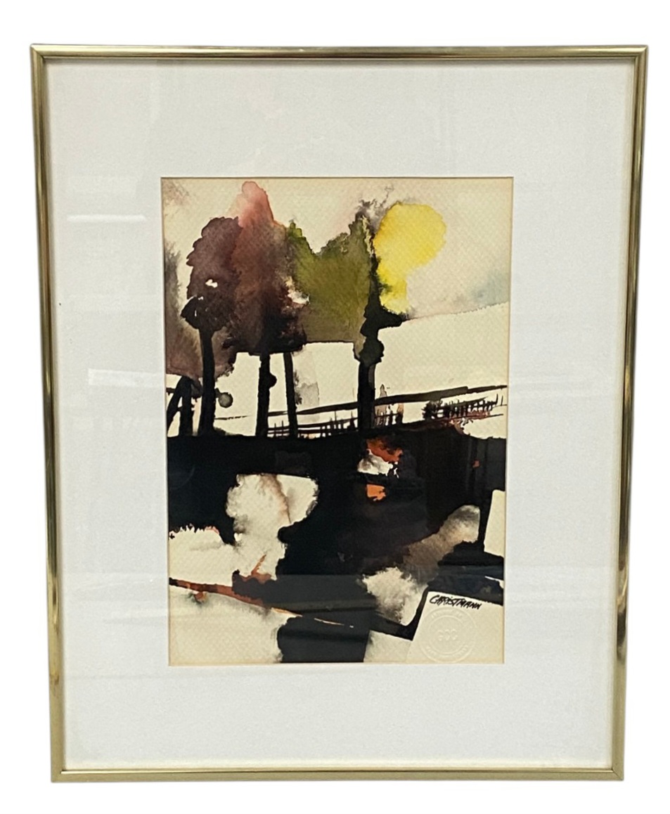 Gary Christmann Abstract Watercolor Painting