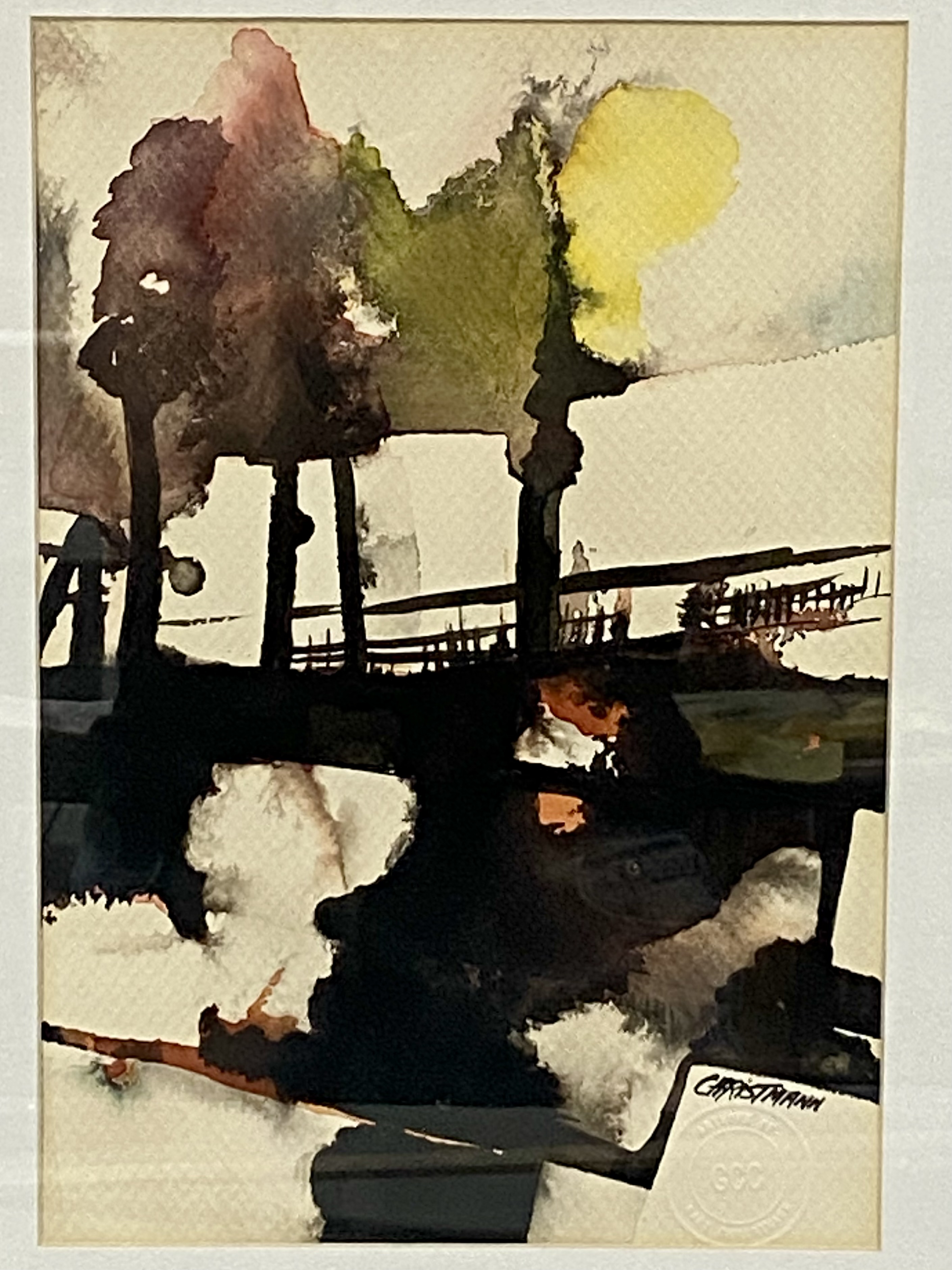 Gary Christmann Abstract Watercolor Painting