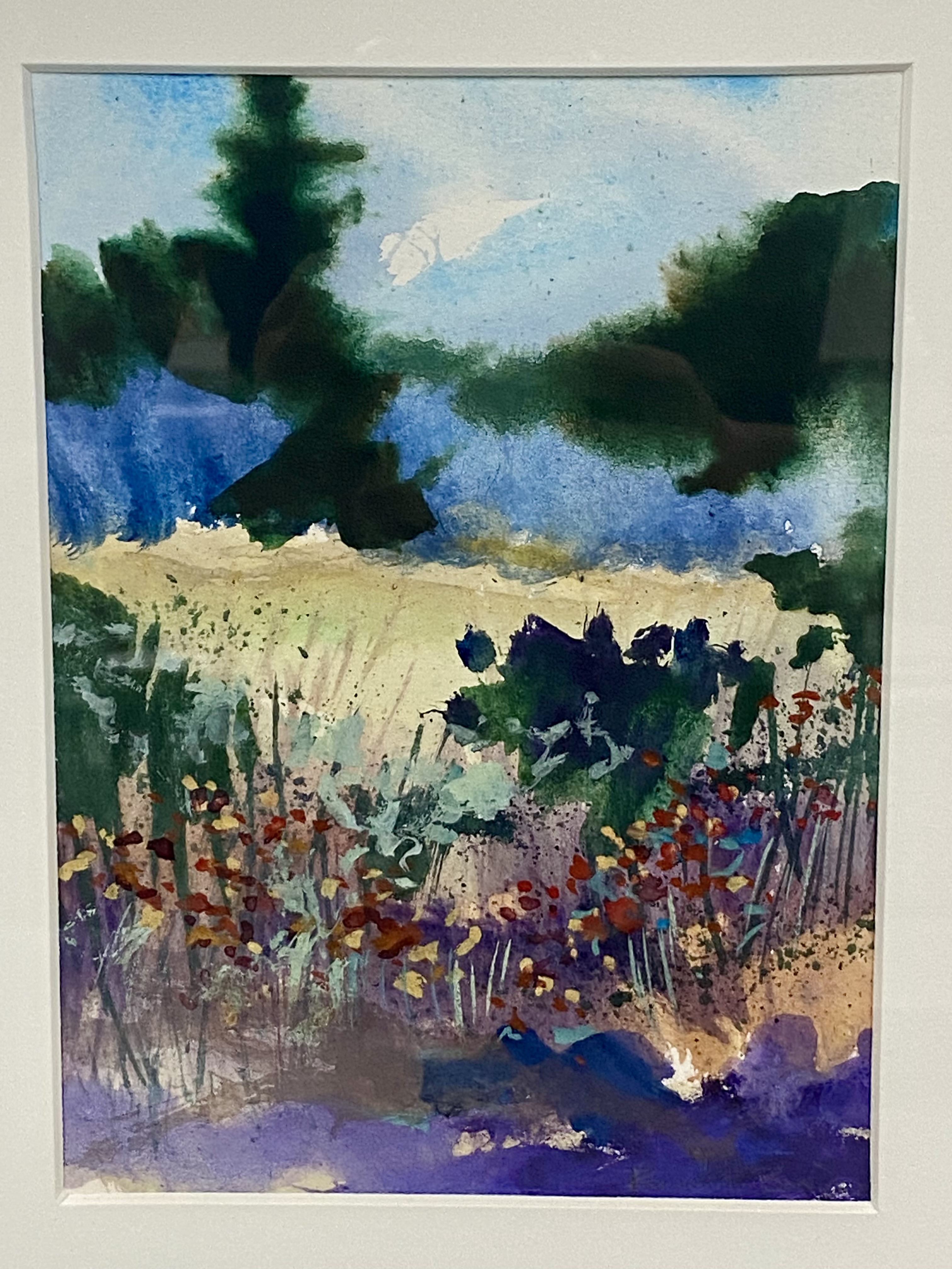 Randall Bonzo Abstract Landscape Watercolor