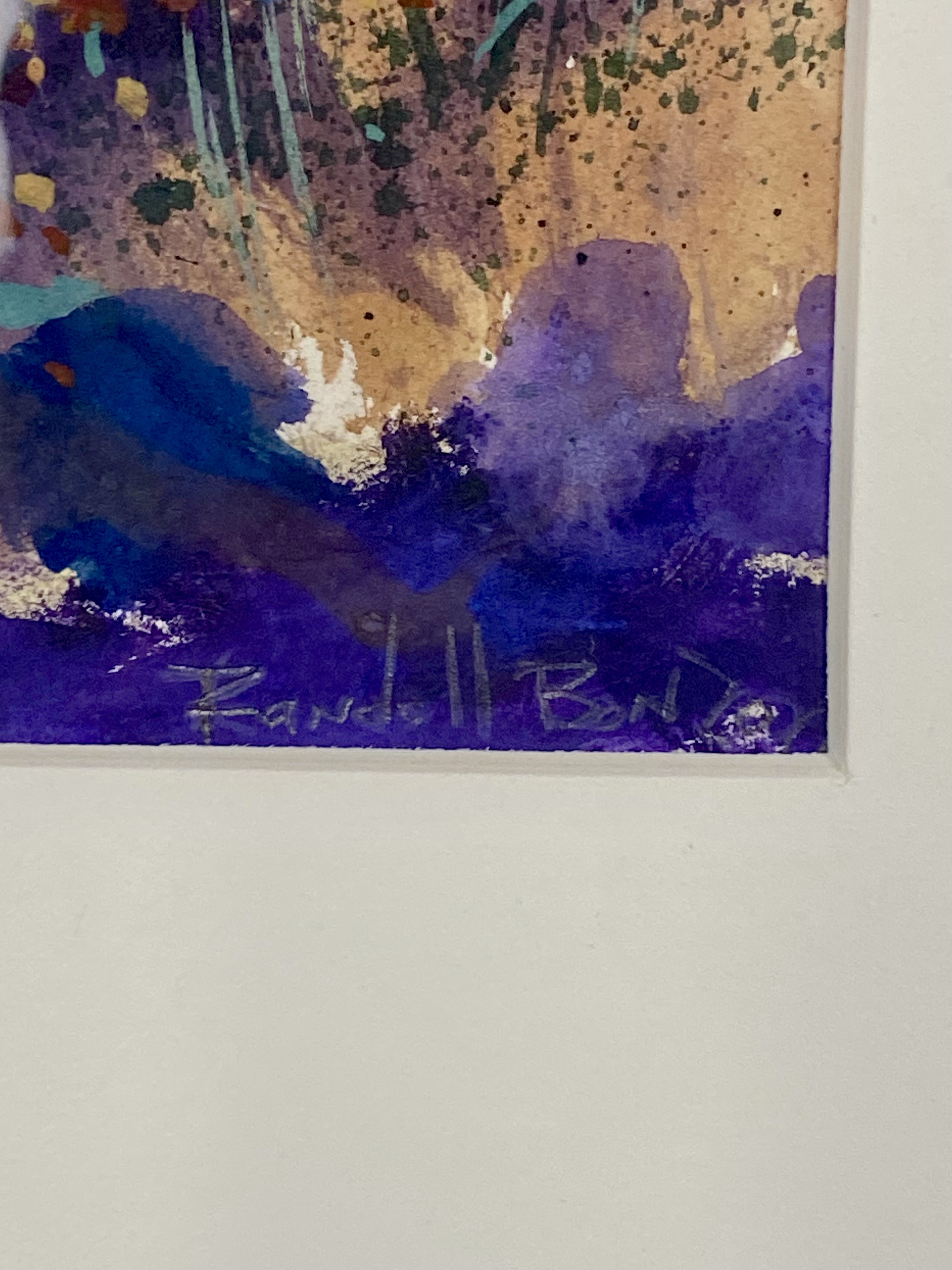 Randall Bonzo Abstract Landscape Watercolor