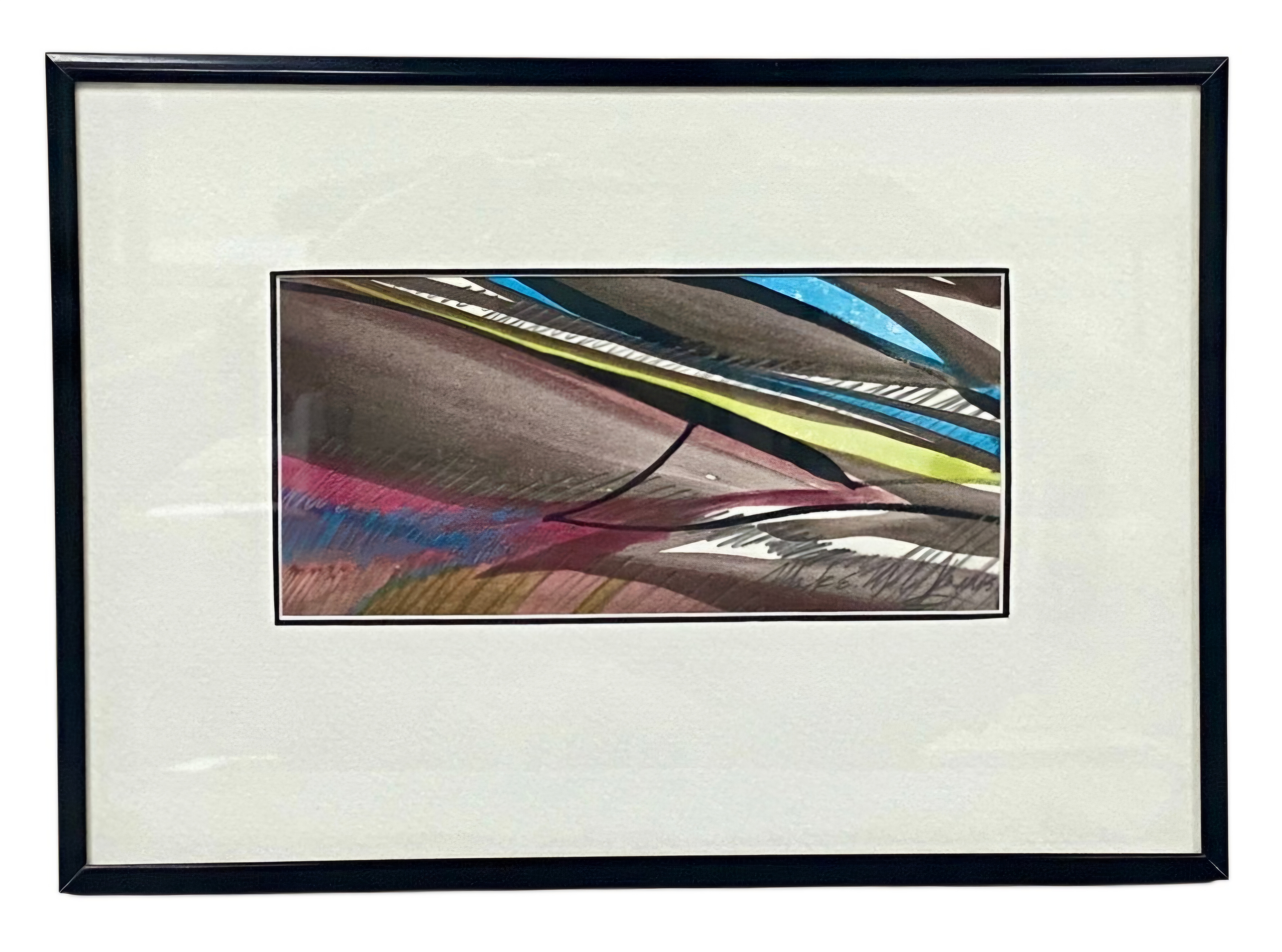 Mark E. Mehaffey Dark Wind Watercolor