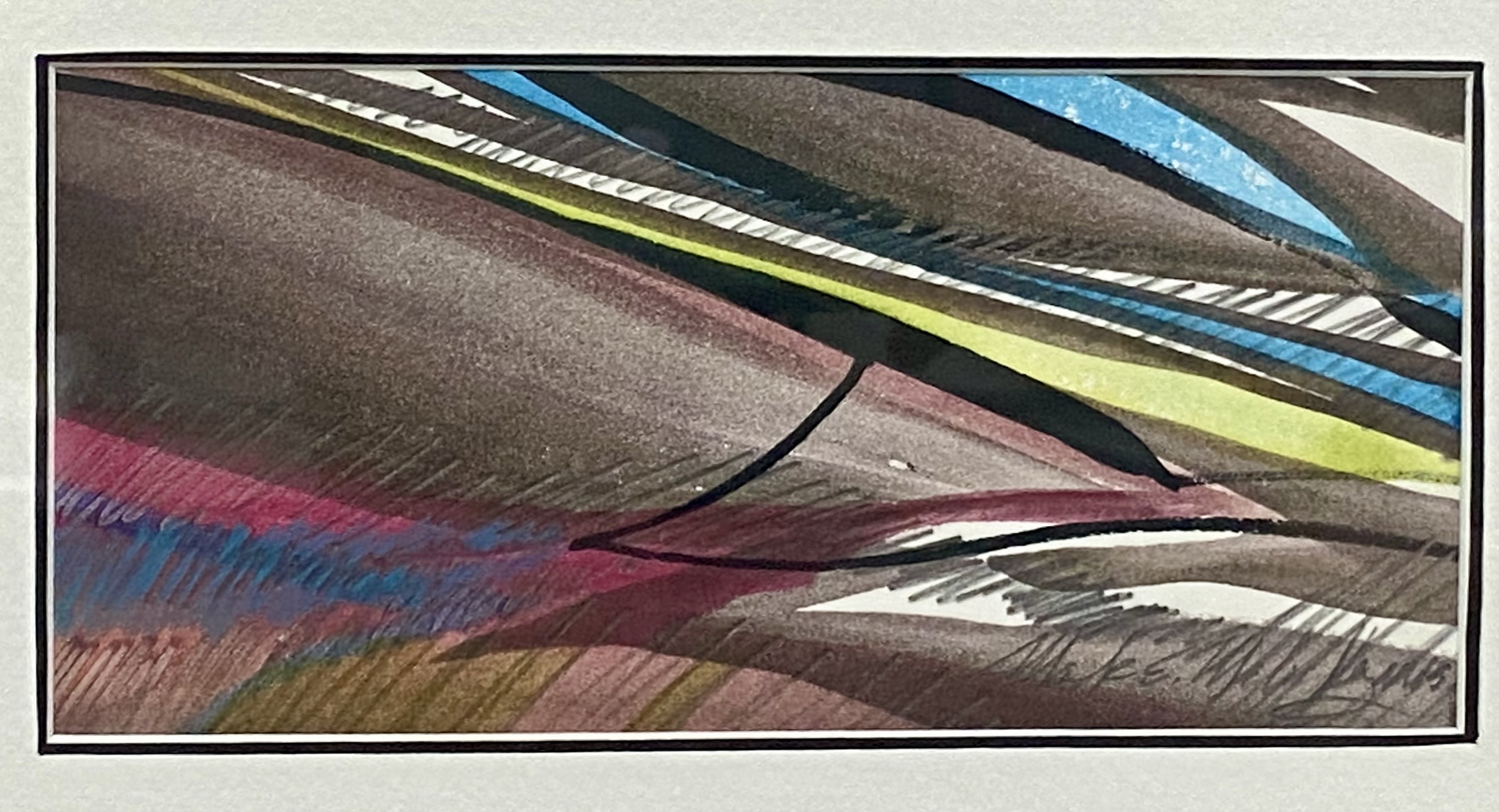 Mark E. Mehaffey Dark Wind Watercolor