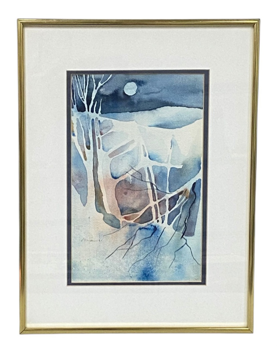 Richard O'Malley Winter Night Watercolor