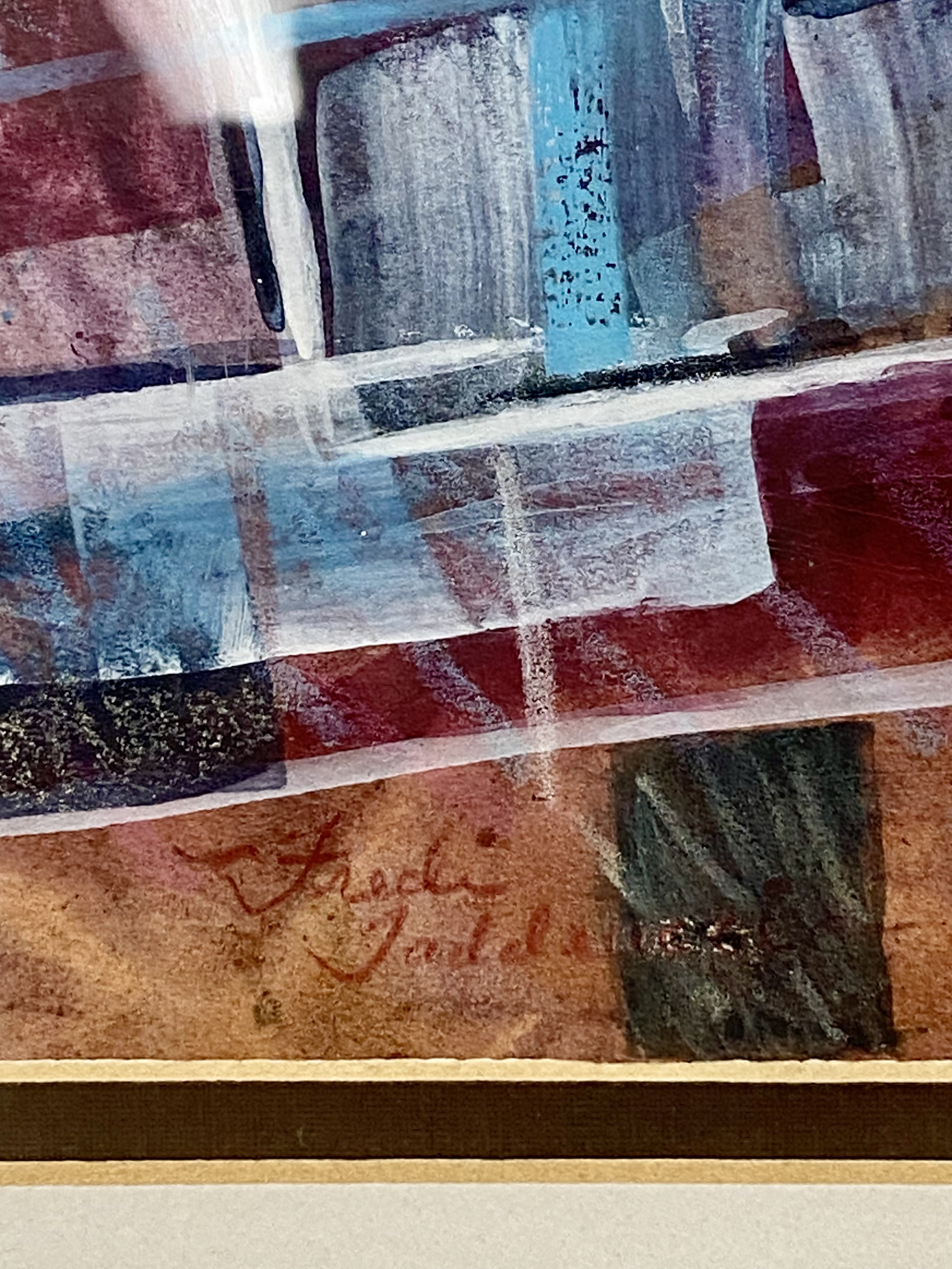 Fredi Taddeucci Window Abstract Watermedia