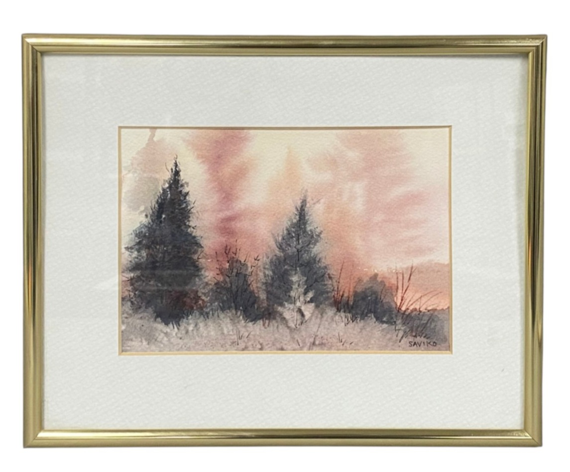 Anita G. Saviko Misty Marsh Watercolor