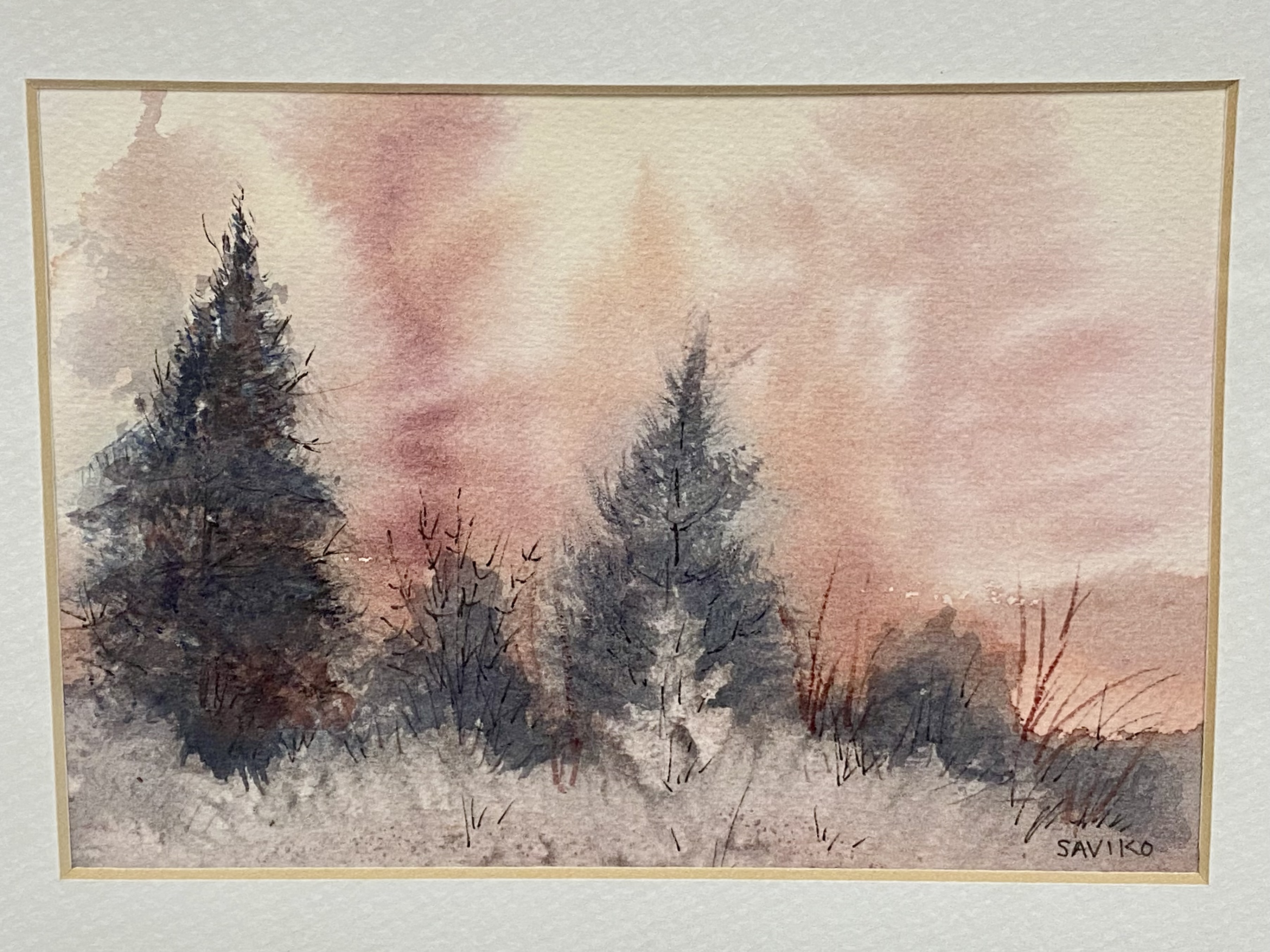 Anita G. Saviko Misty Marsh Watercolor