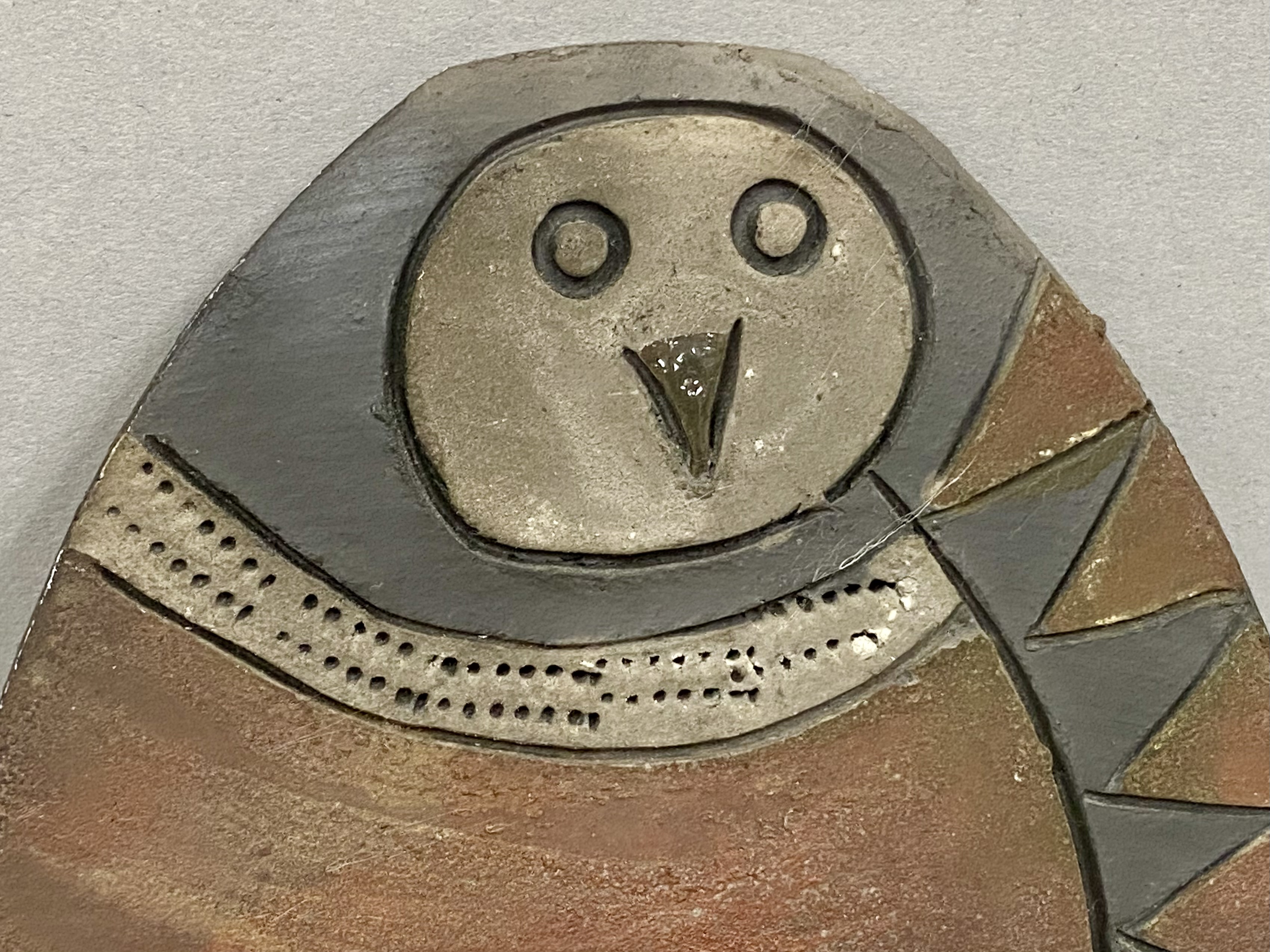 Jordy Studio Pottery Owl Plaque