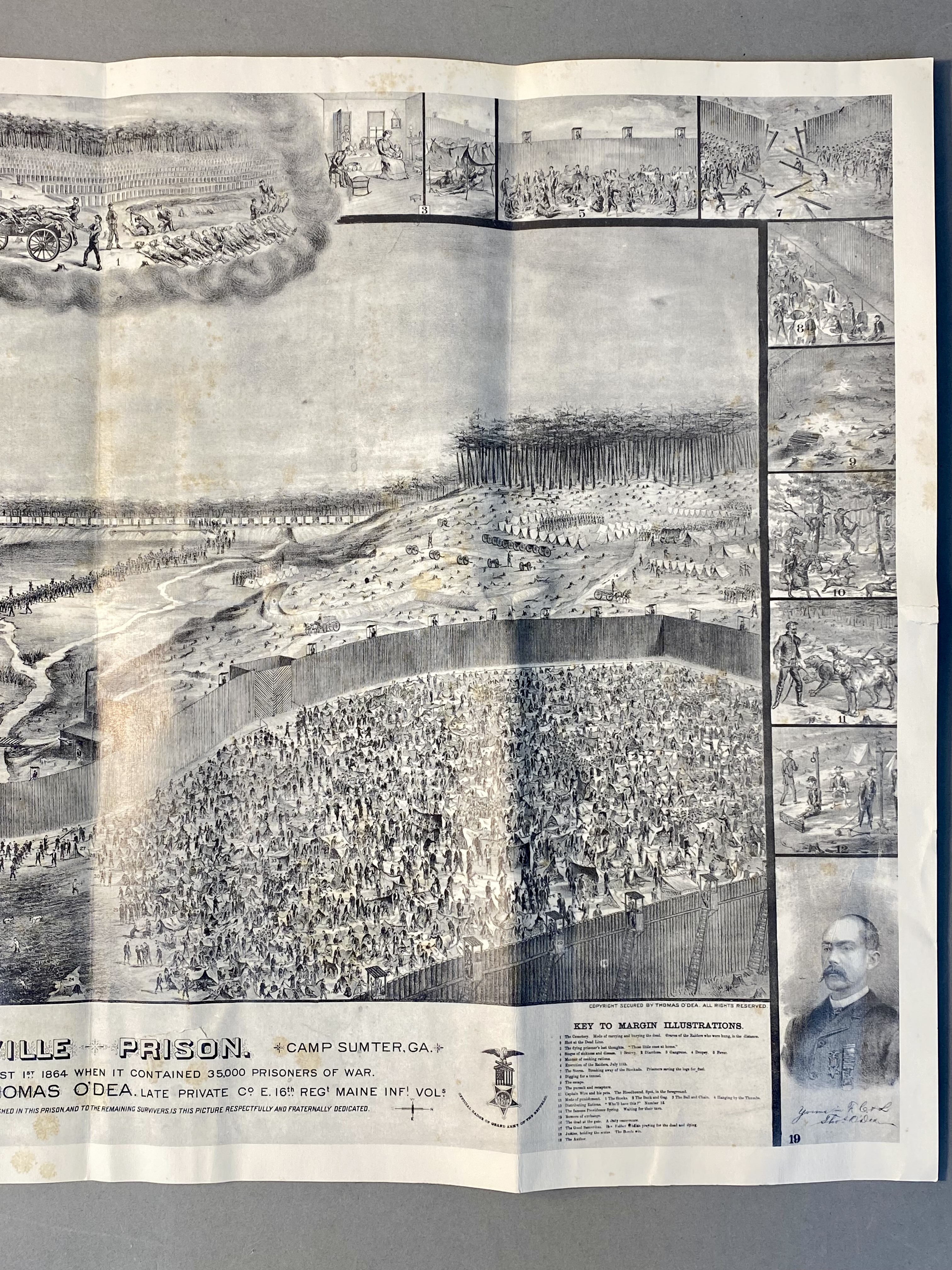 Thomas O'Dea Andersonville Prison Lithograph Repro