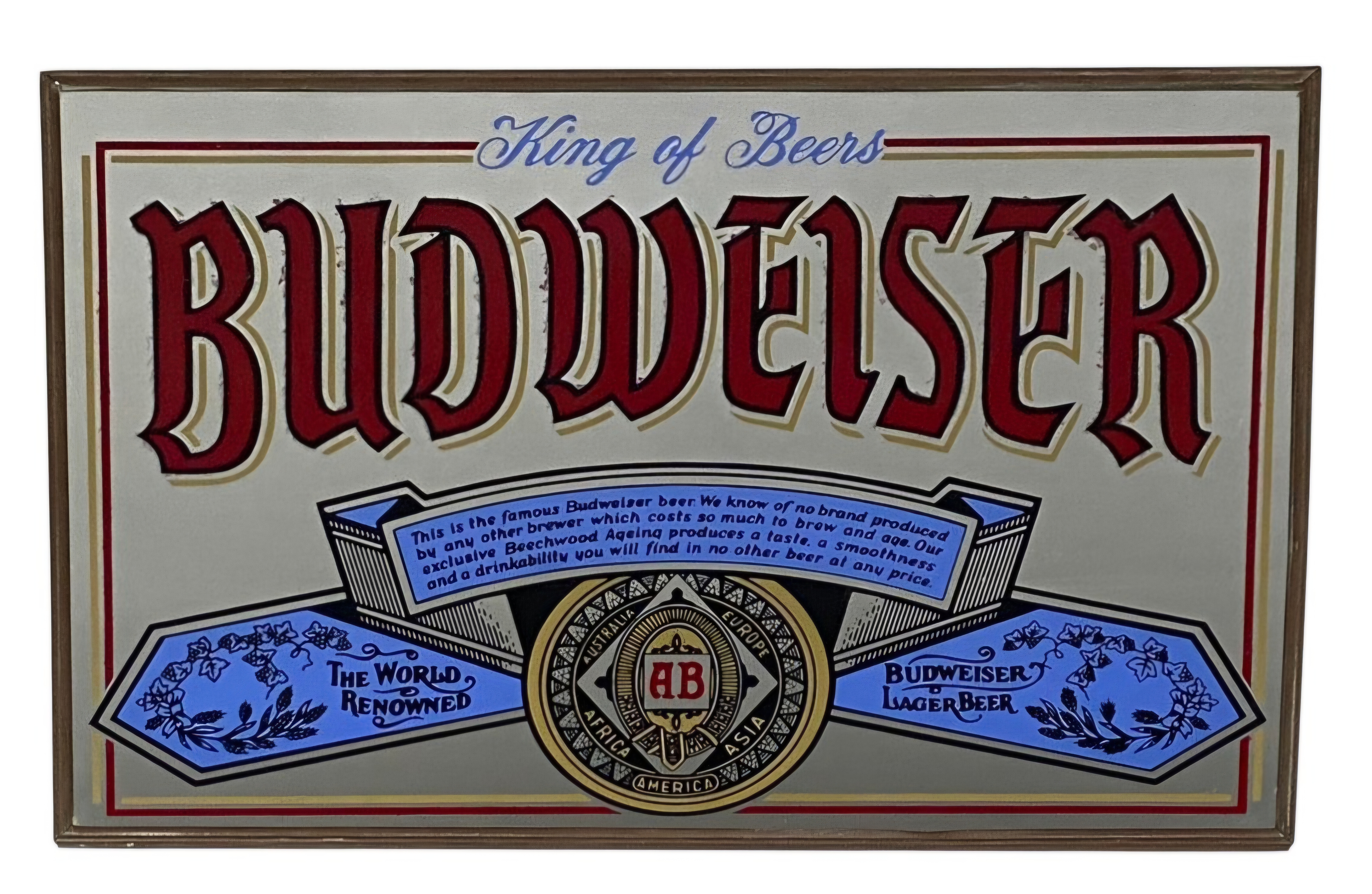 Stamford Art Budweiser Bar Mirror