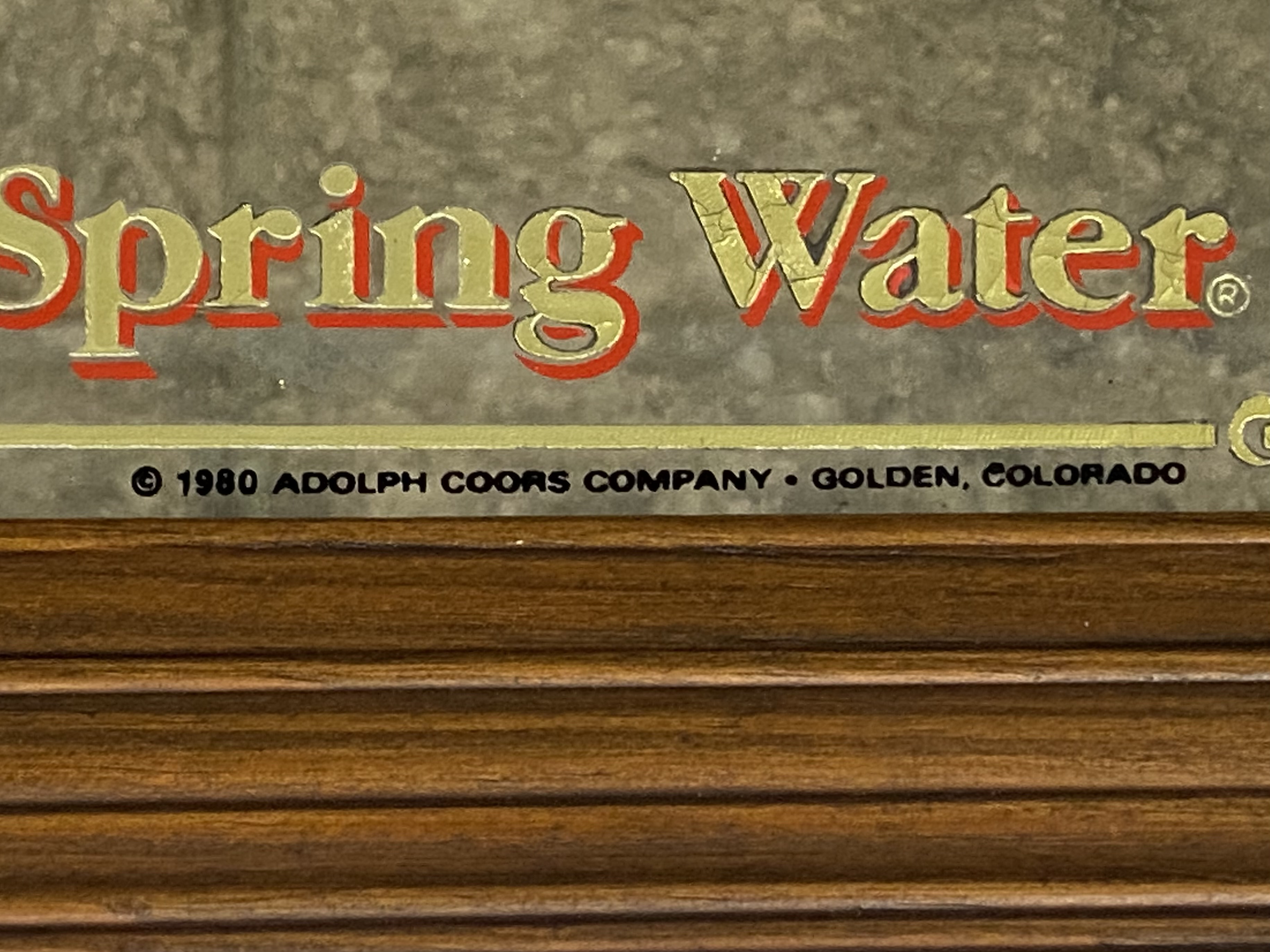 Vintage 1980 Coors Advertising Mirror
