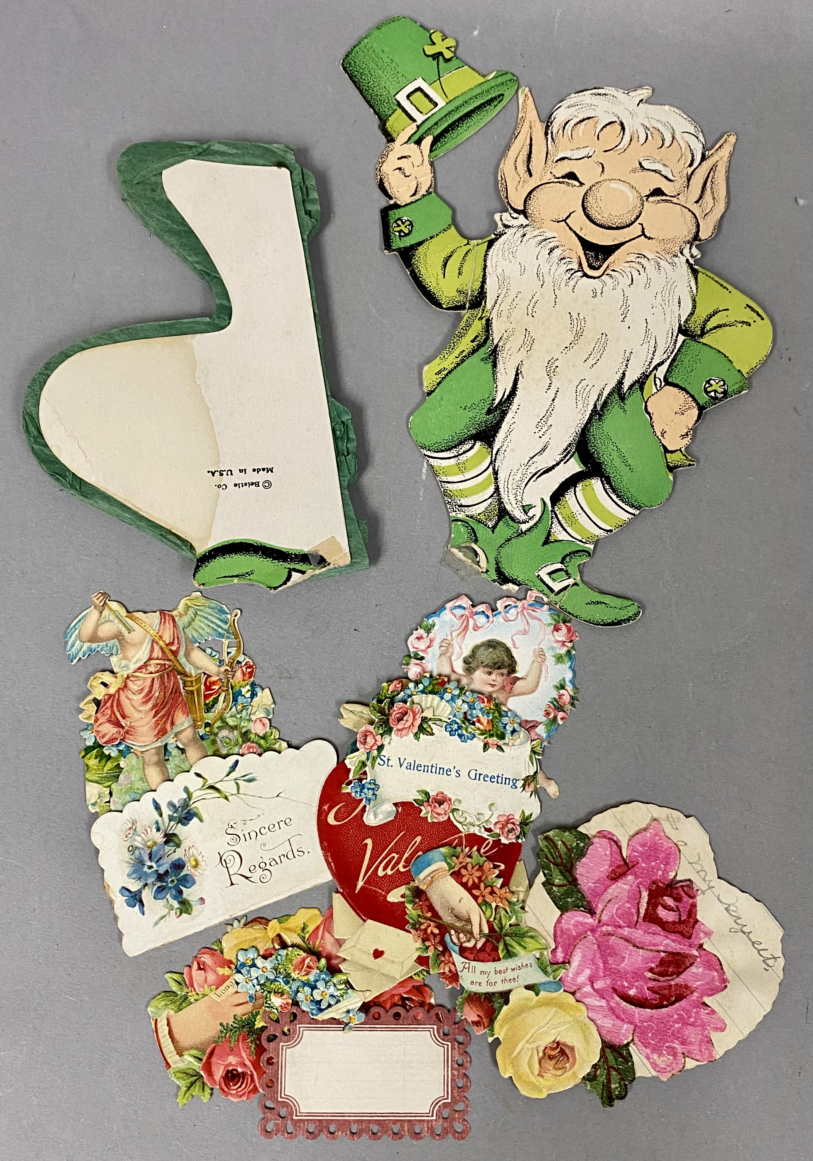 Collection of Vintage Valentines and Ephemera