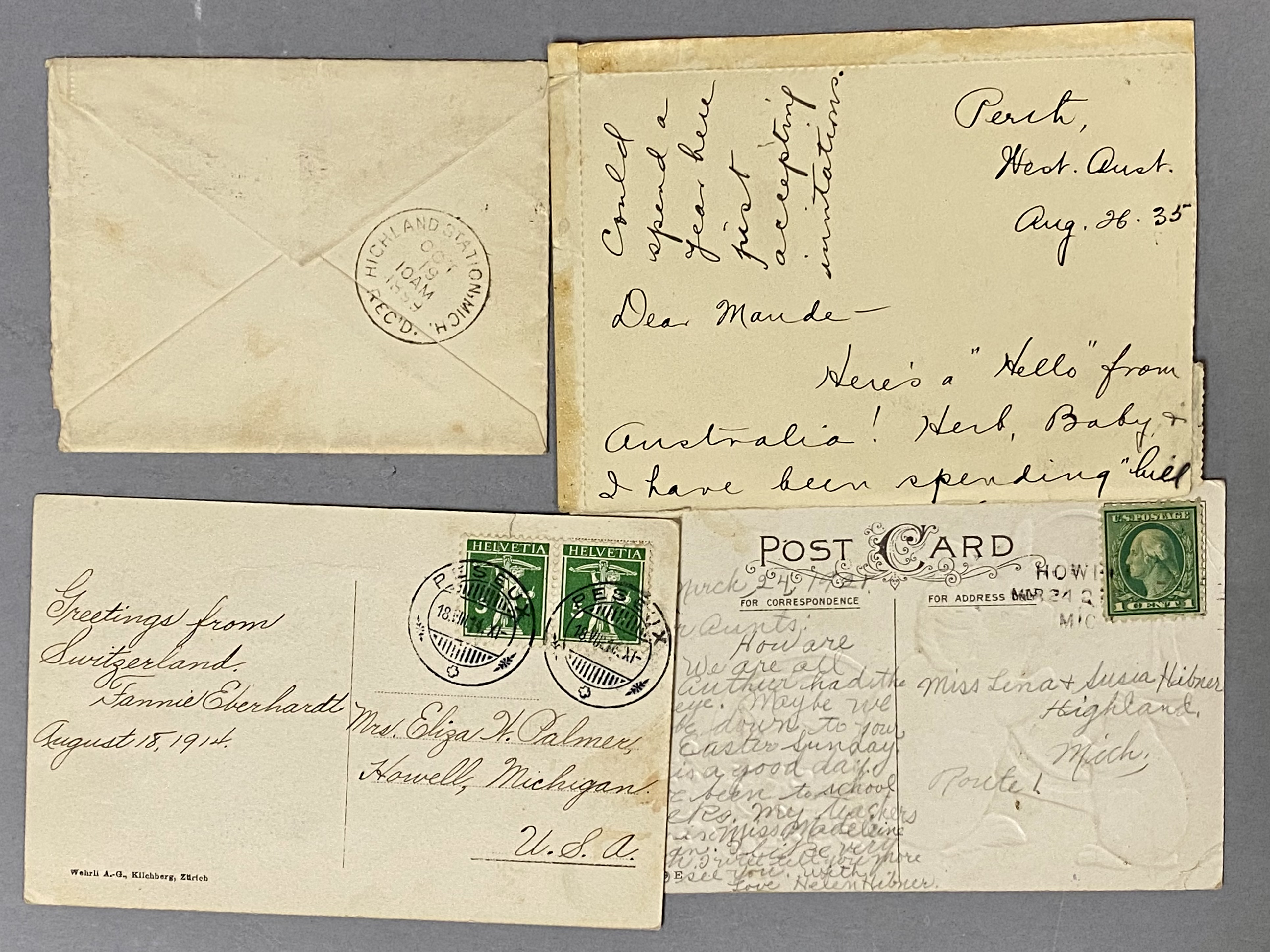Collection of Michigan Family Ephemera