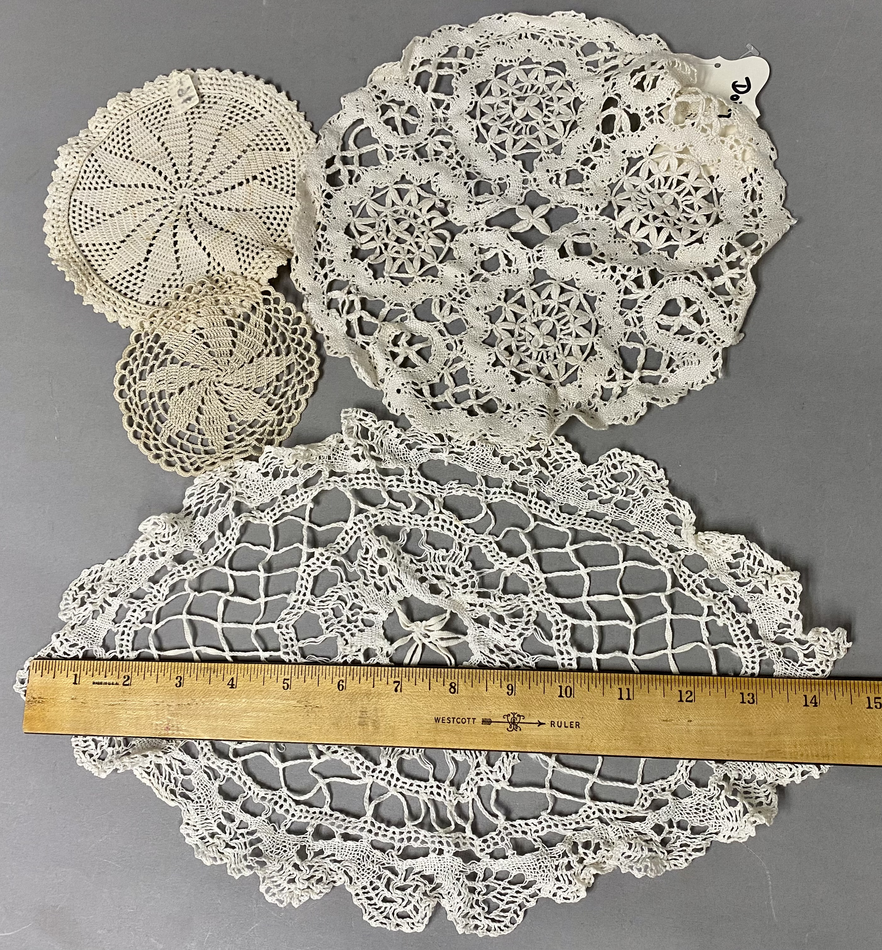 A Collection of Vintage Crocheted Doilies