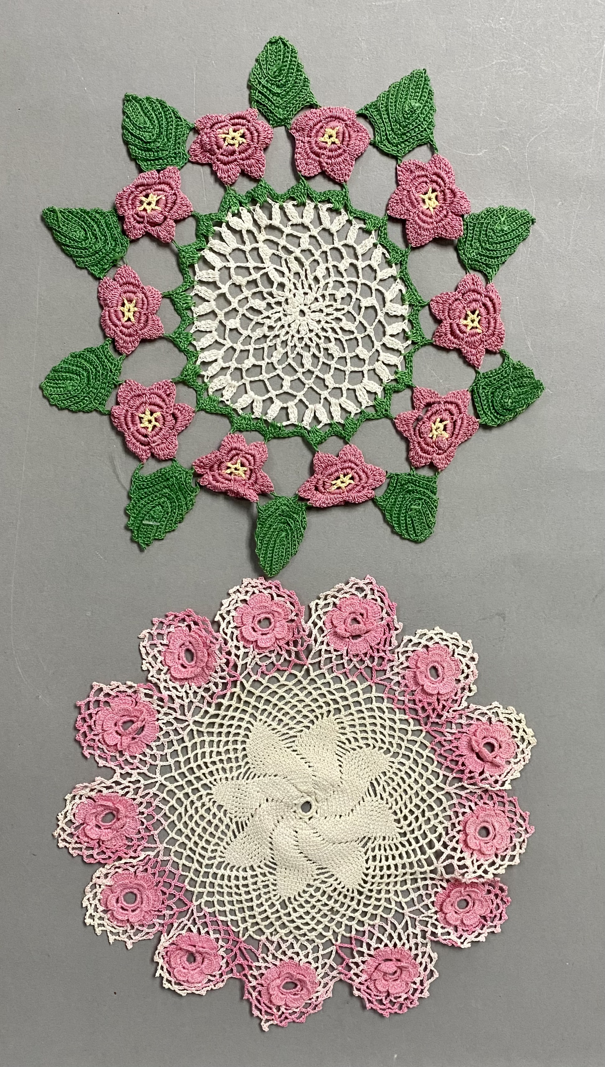 A Collection of Vintage Crocheted Doilies