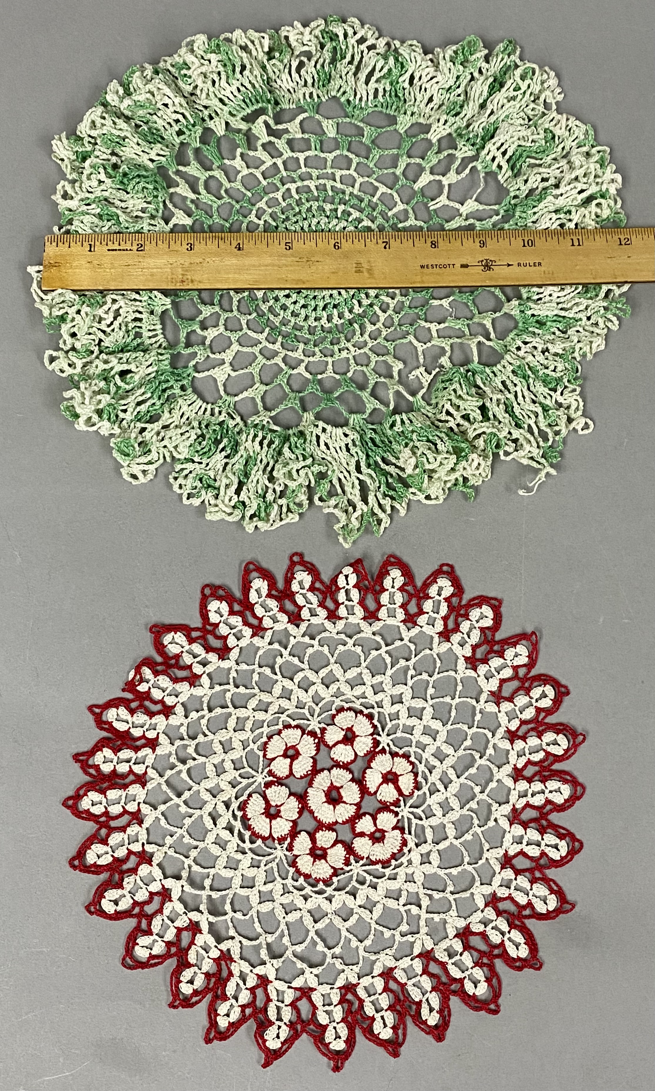 A Collection of Vintage Crocheted Doilies
