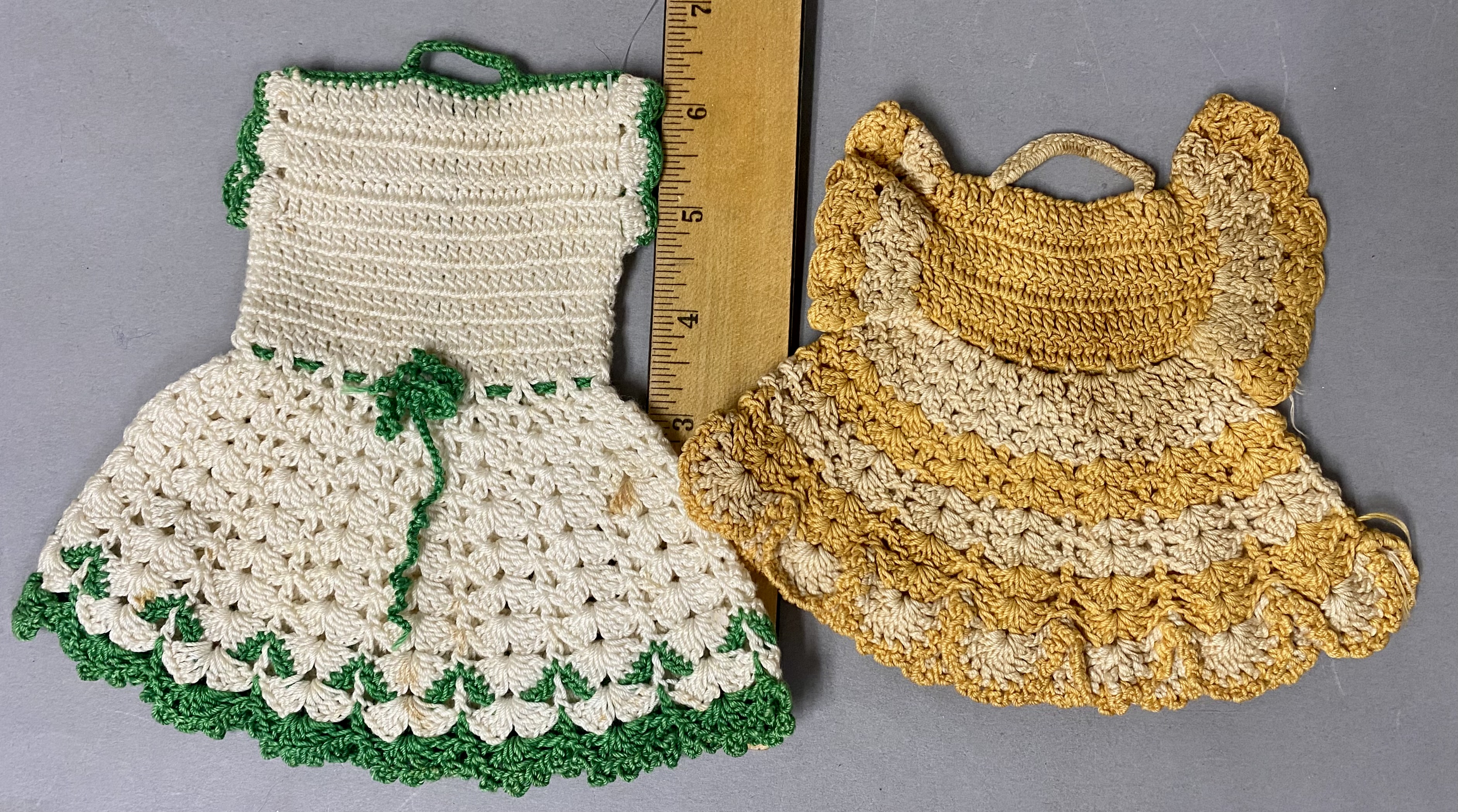 Eighteen Vintage Hand-Crocheted Pot Holders