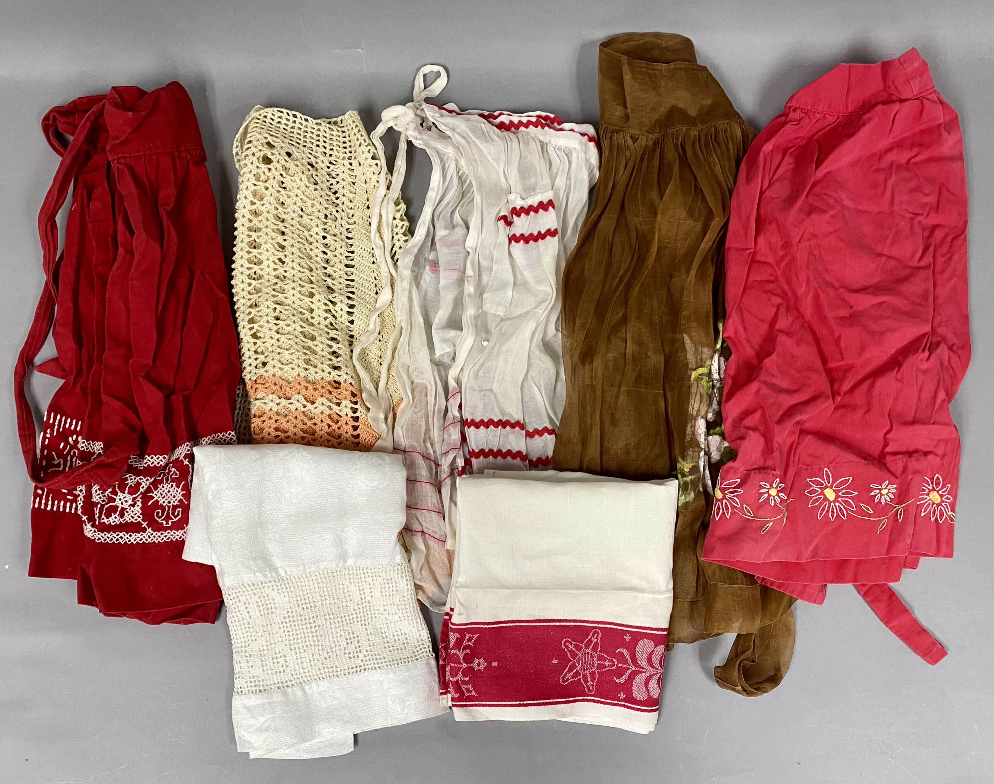 Collection of Seven Vintage Textiles