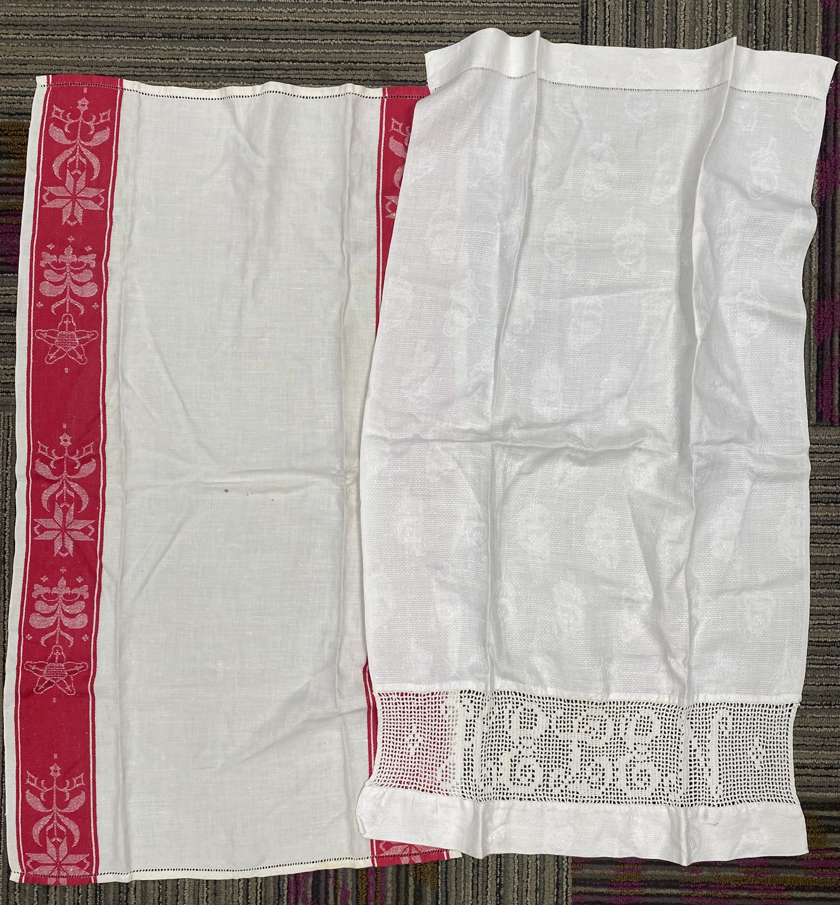 Collection of Seven Vintage Textiles