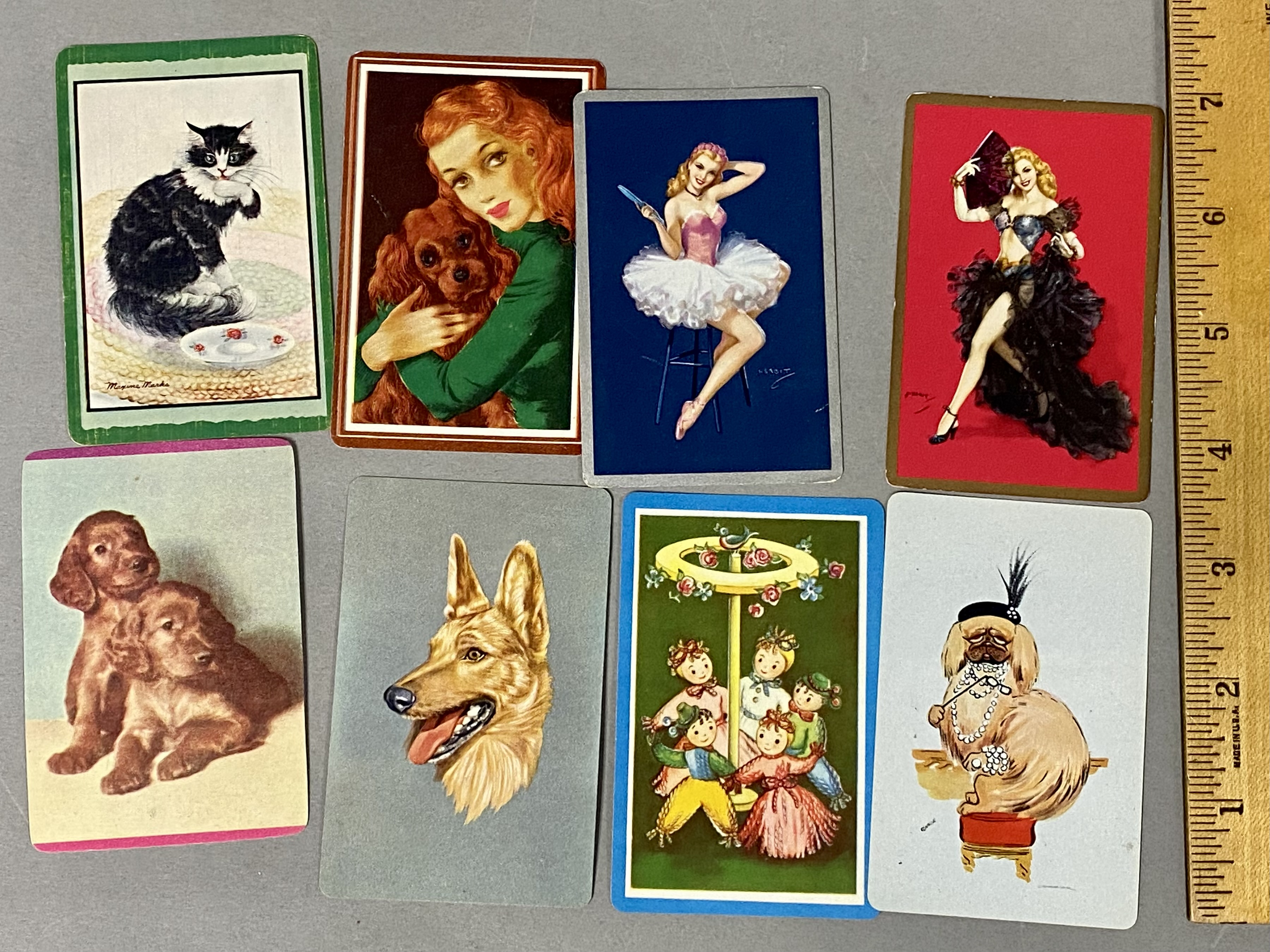 Collection of Mid-Century Swap Cards