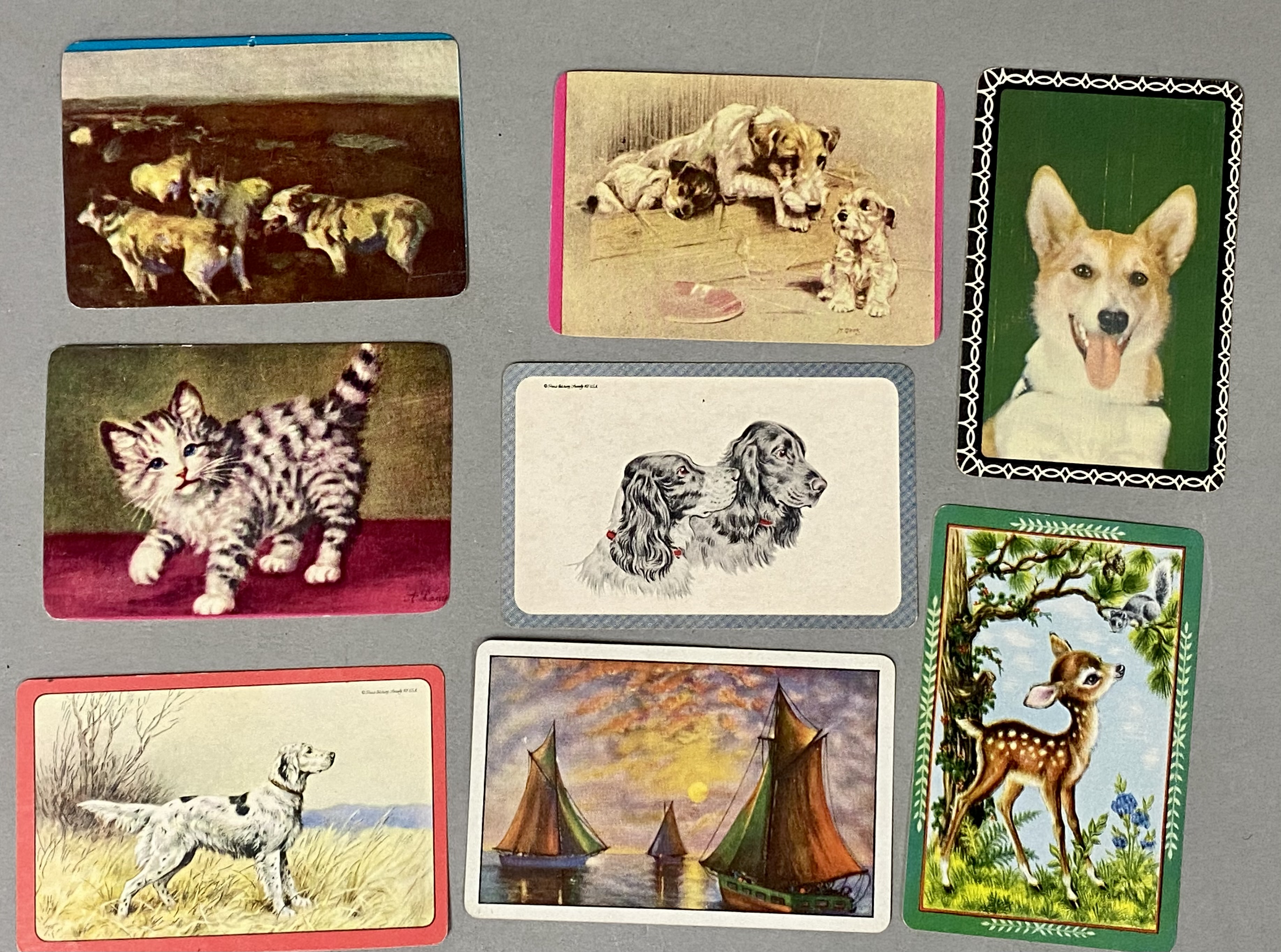 Collection of Mid-Century Swap Cards