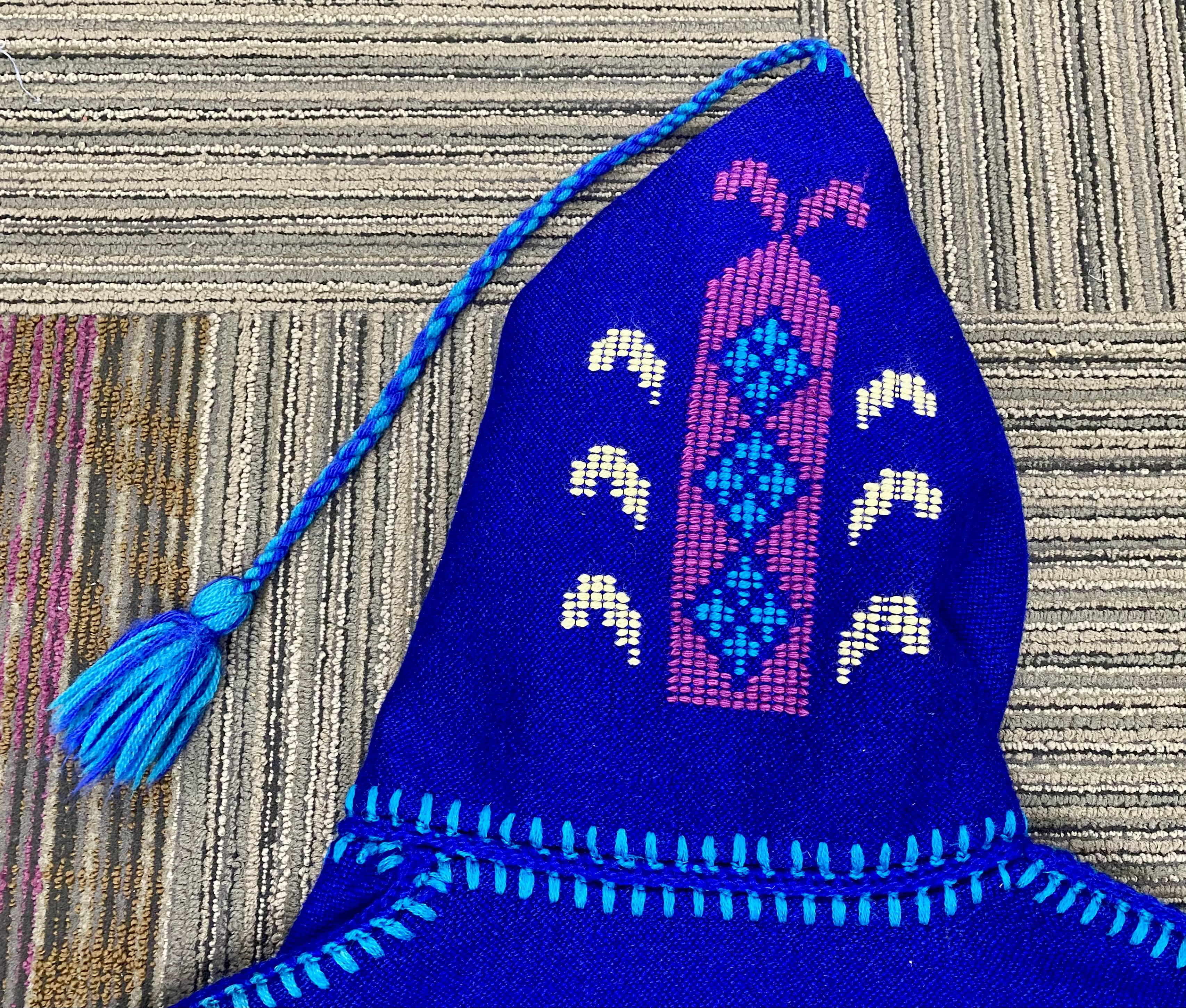 Vintage Moroccan Style Embroidered Wool Jacket