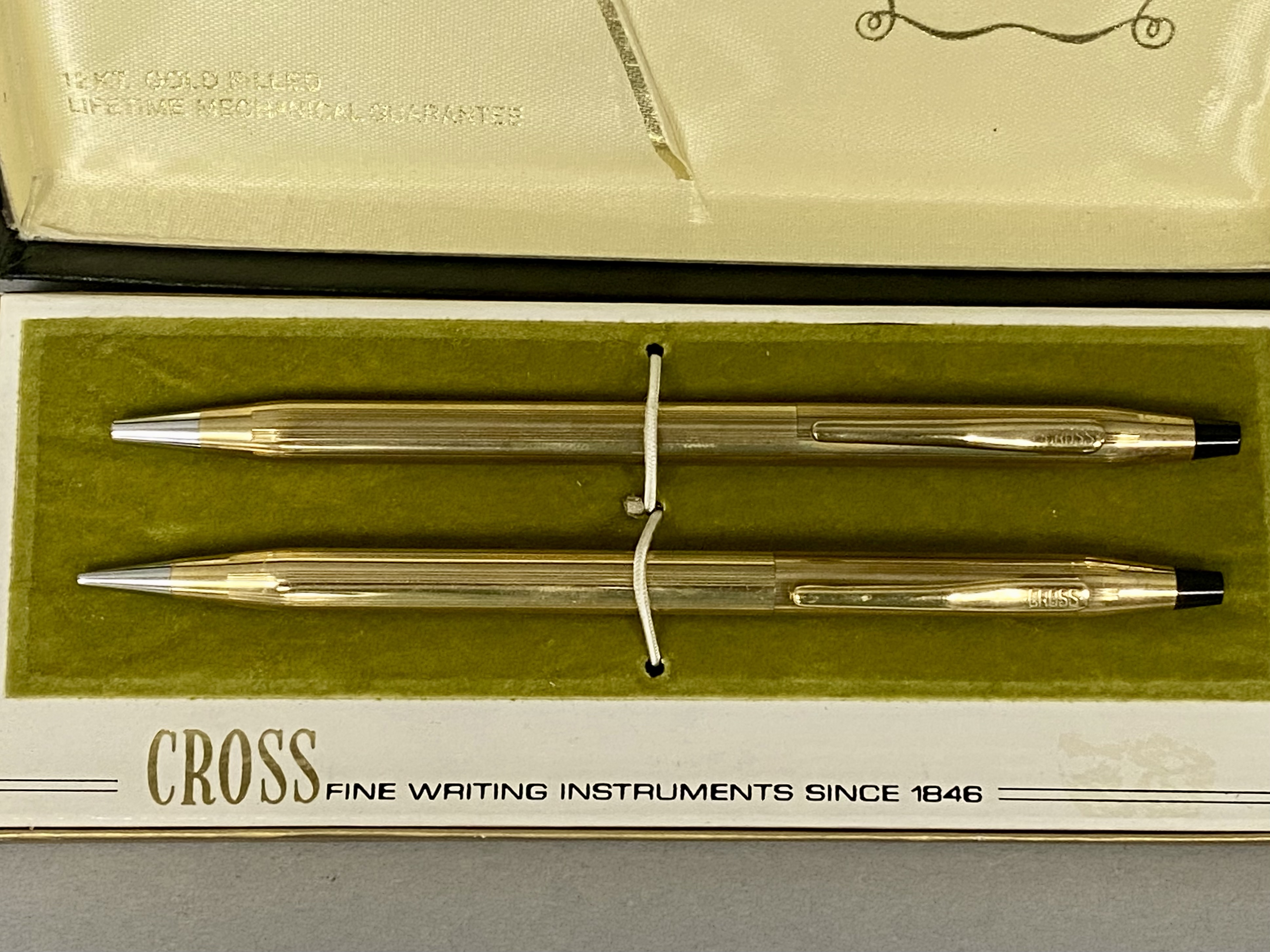 Cross 12kt Gold Filled Pen Set