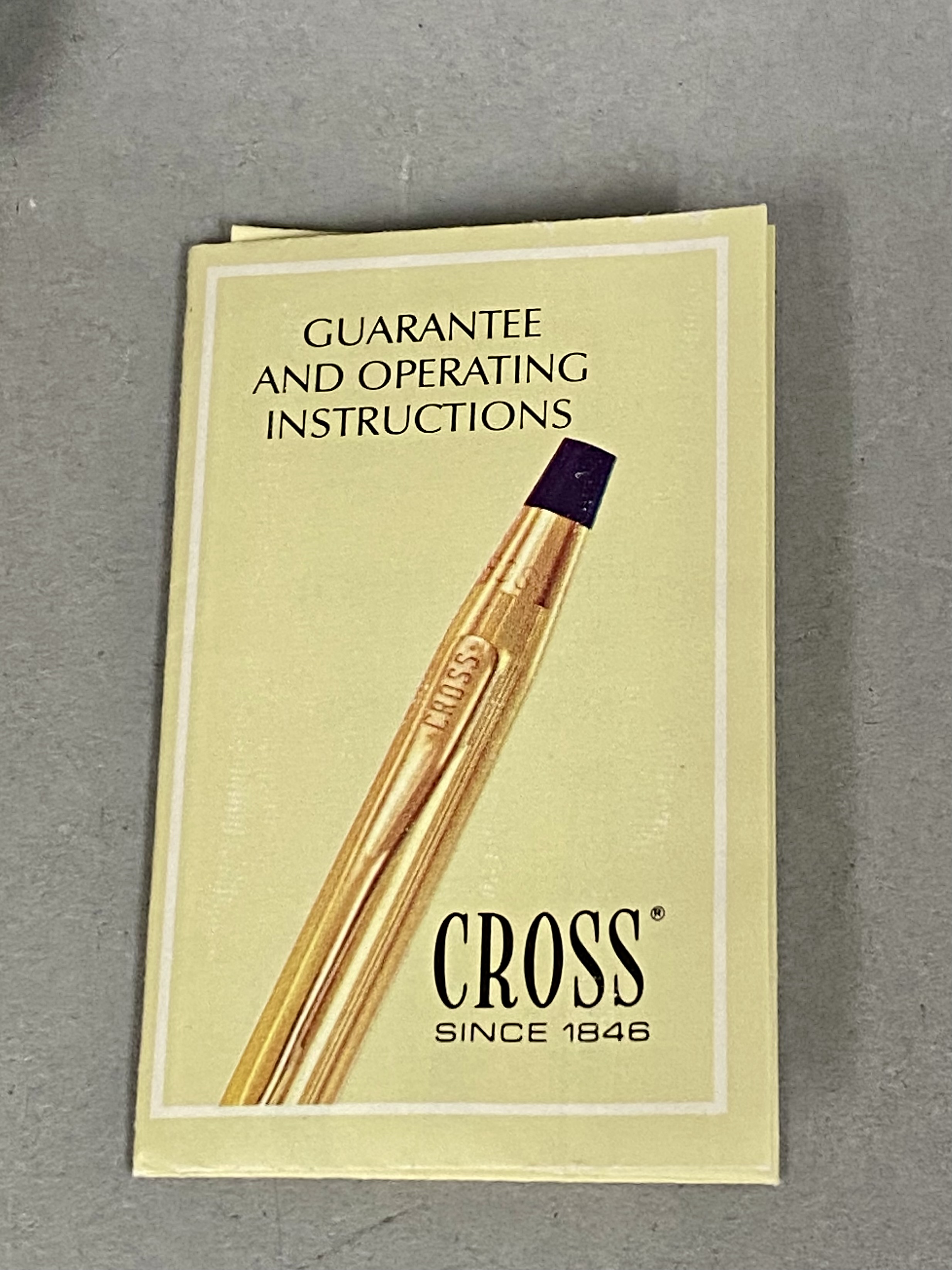 Cross 12kt Gold Filled Pen Set