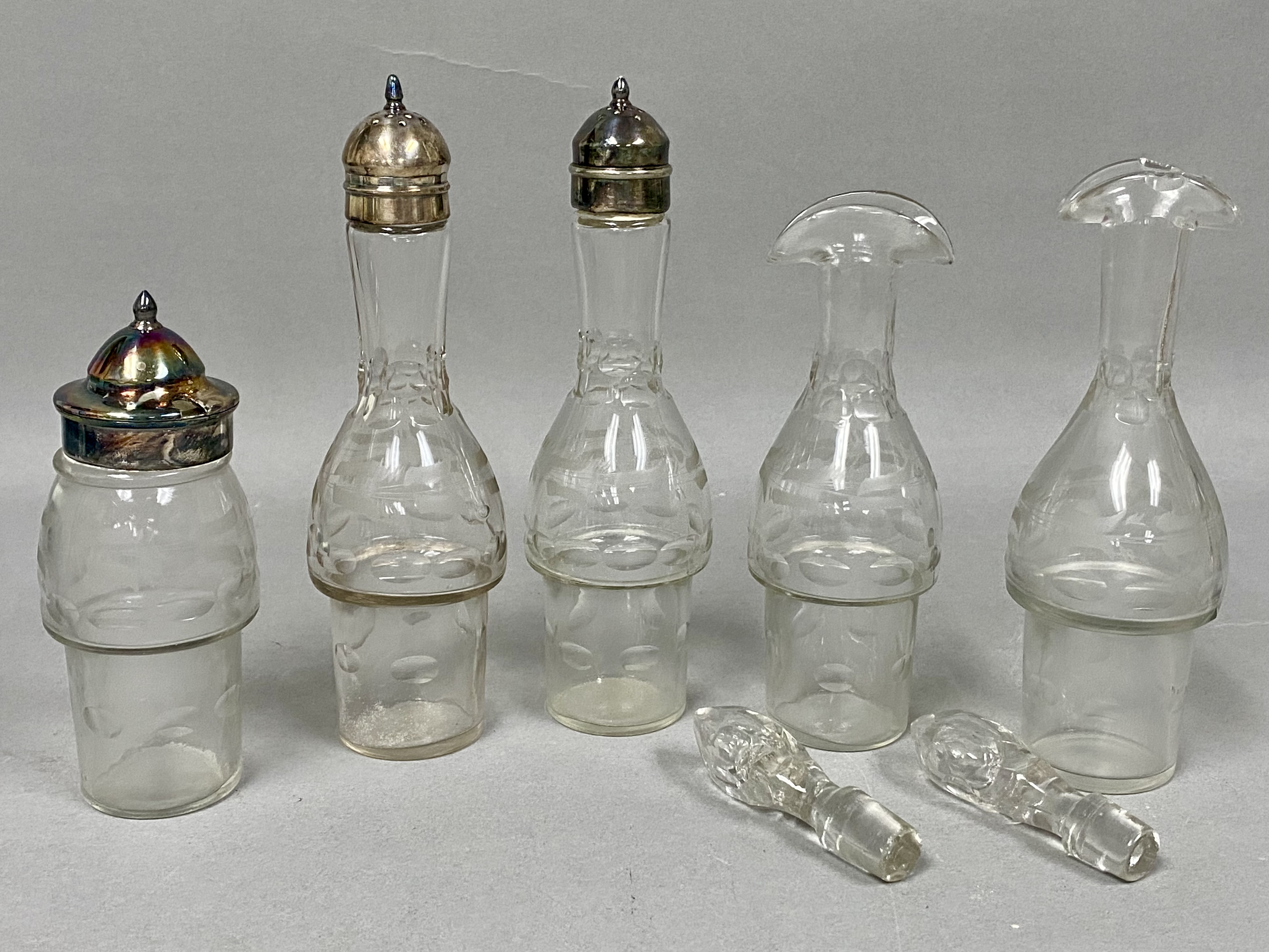 Aurora Silver Plate Cruet Set