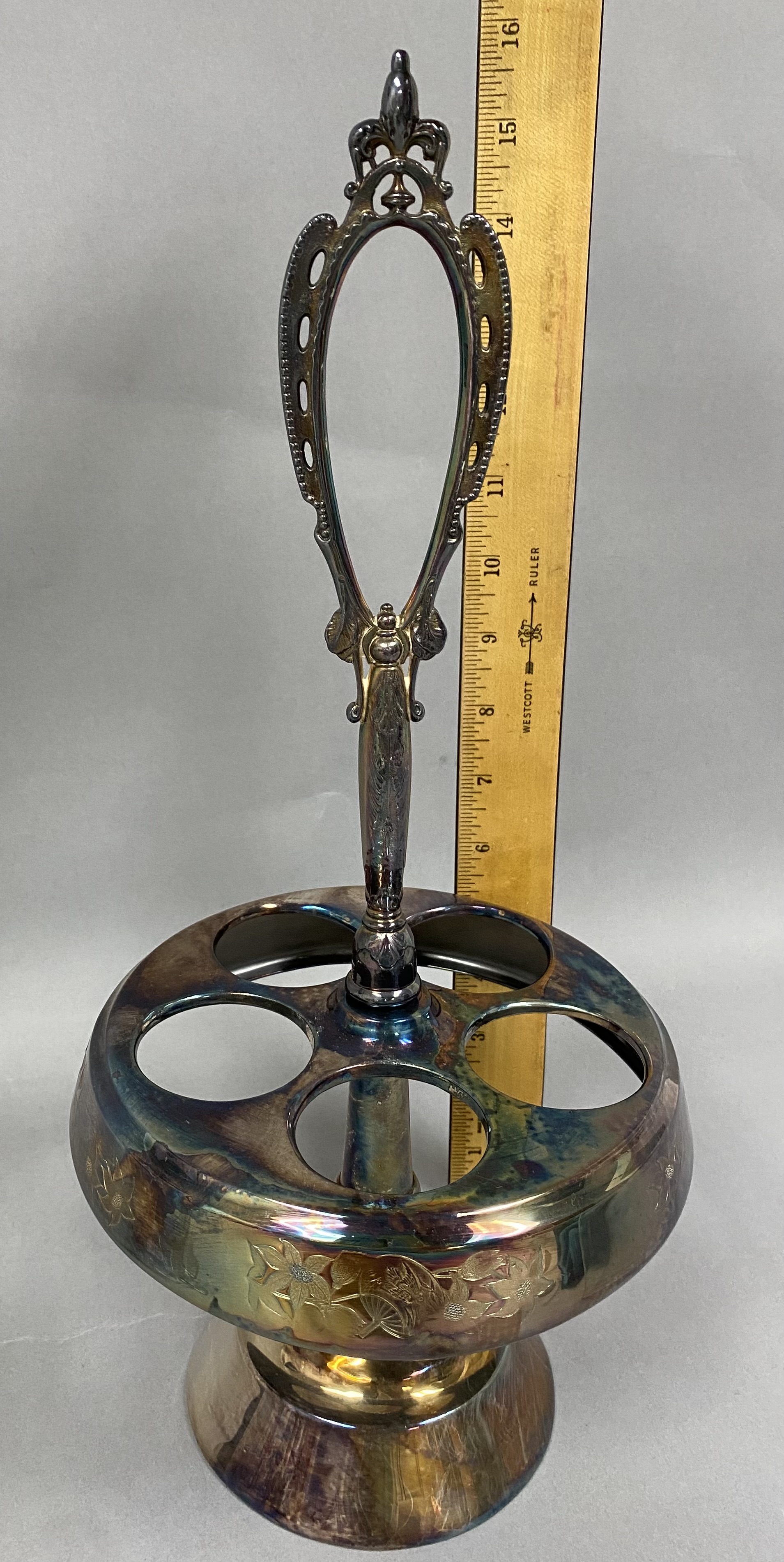 Aurora Silver Plate Cruet Set