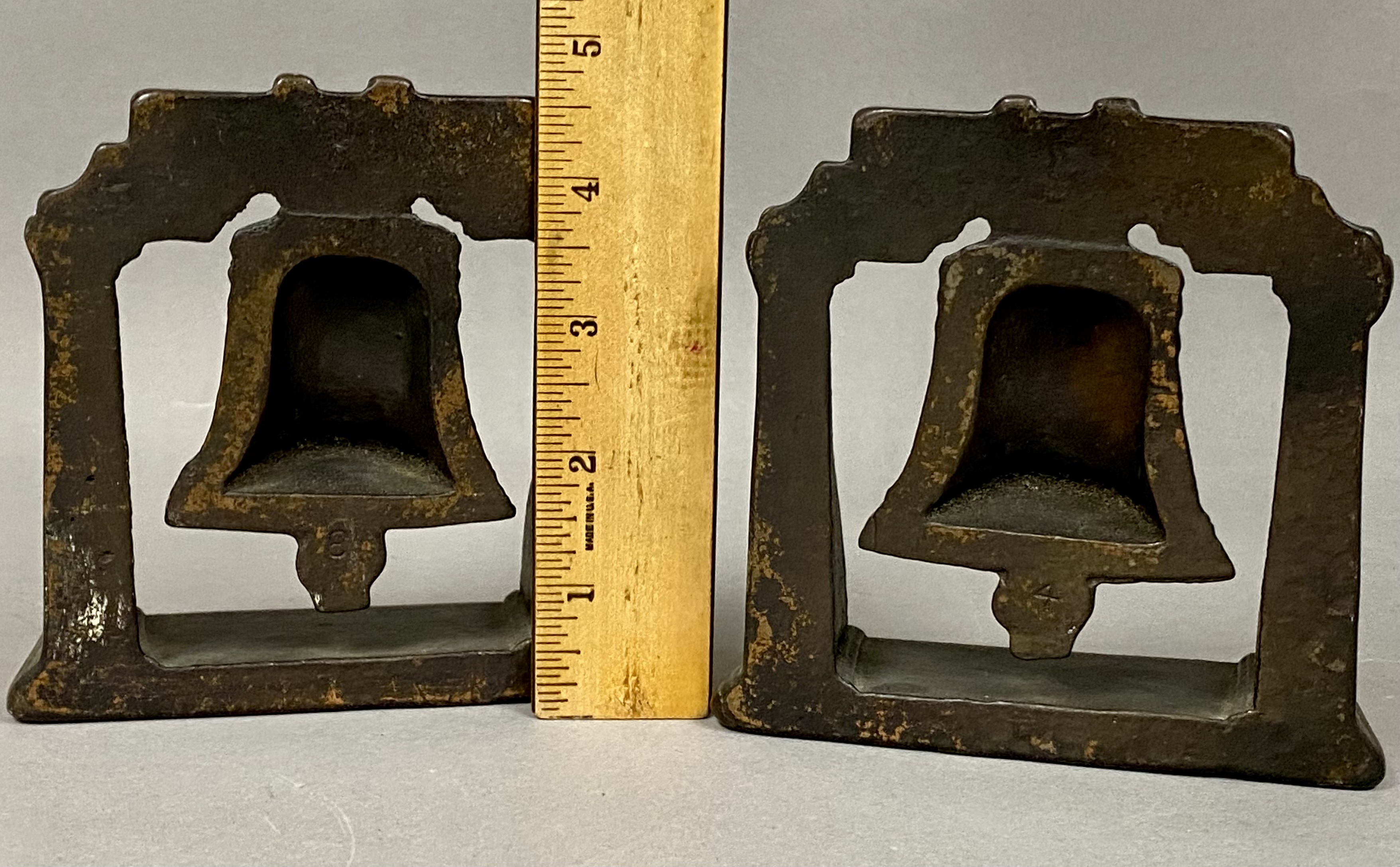 A Pair of Cast Iron Liberty Bell Bookends