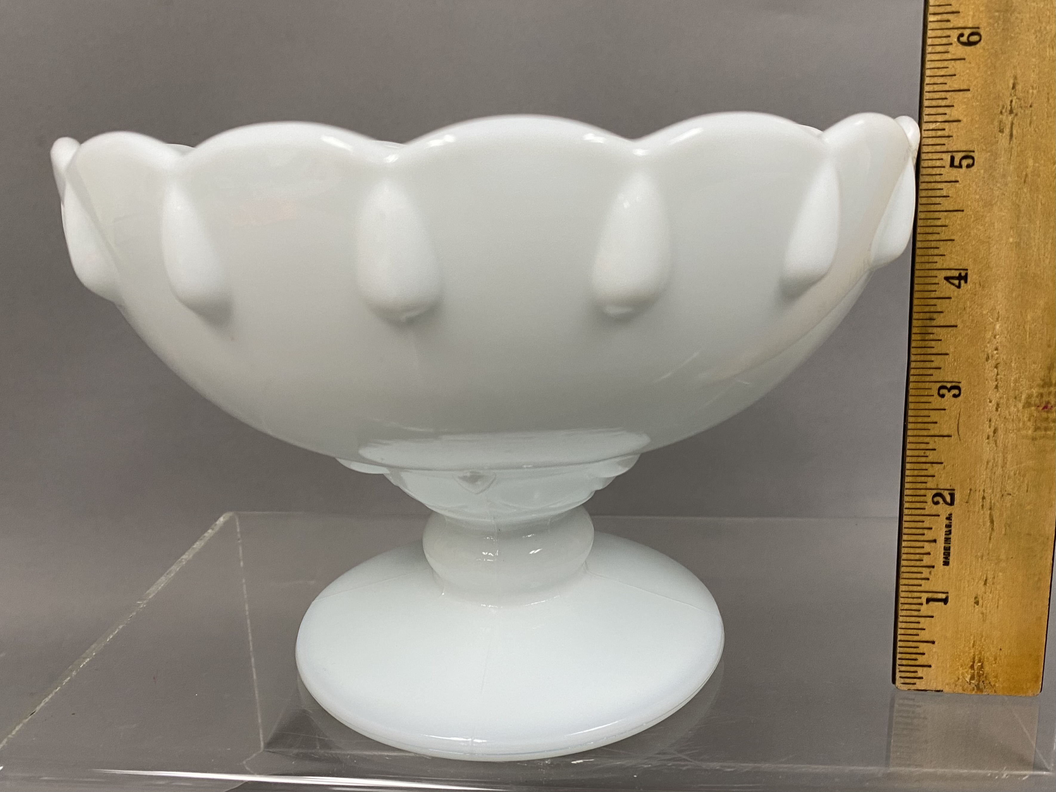 Indiana Glass Teardrop Pedestal Bowl