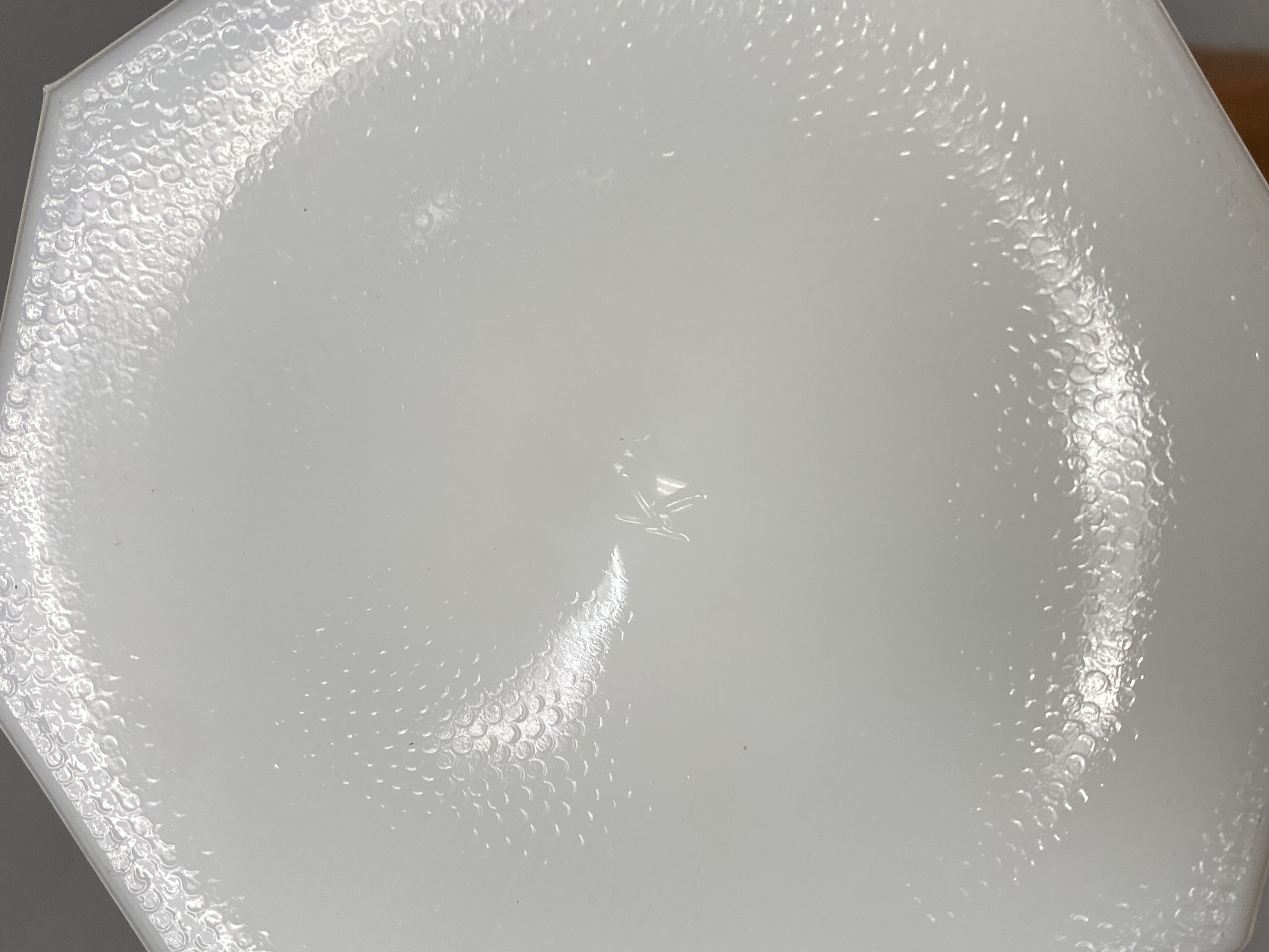 Kemple Yutec Pattern Milk Glass Chalice