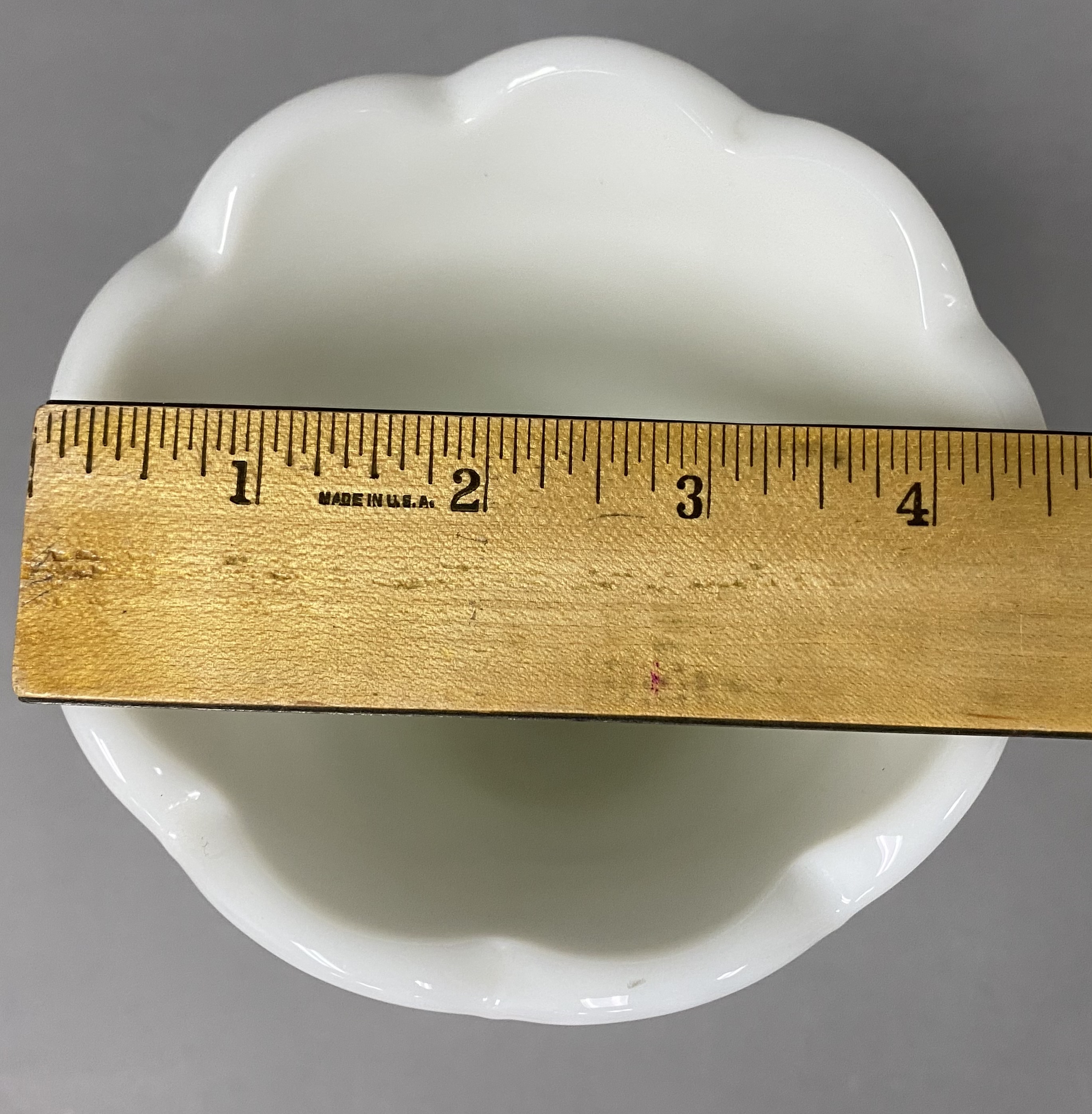 Westmoreland Paneled Grape Milk Glass Vase