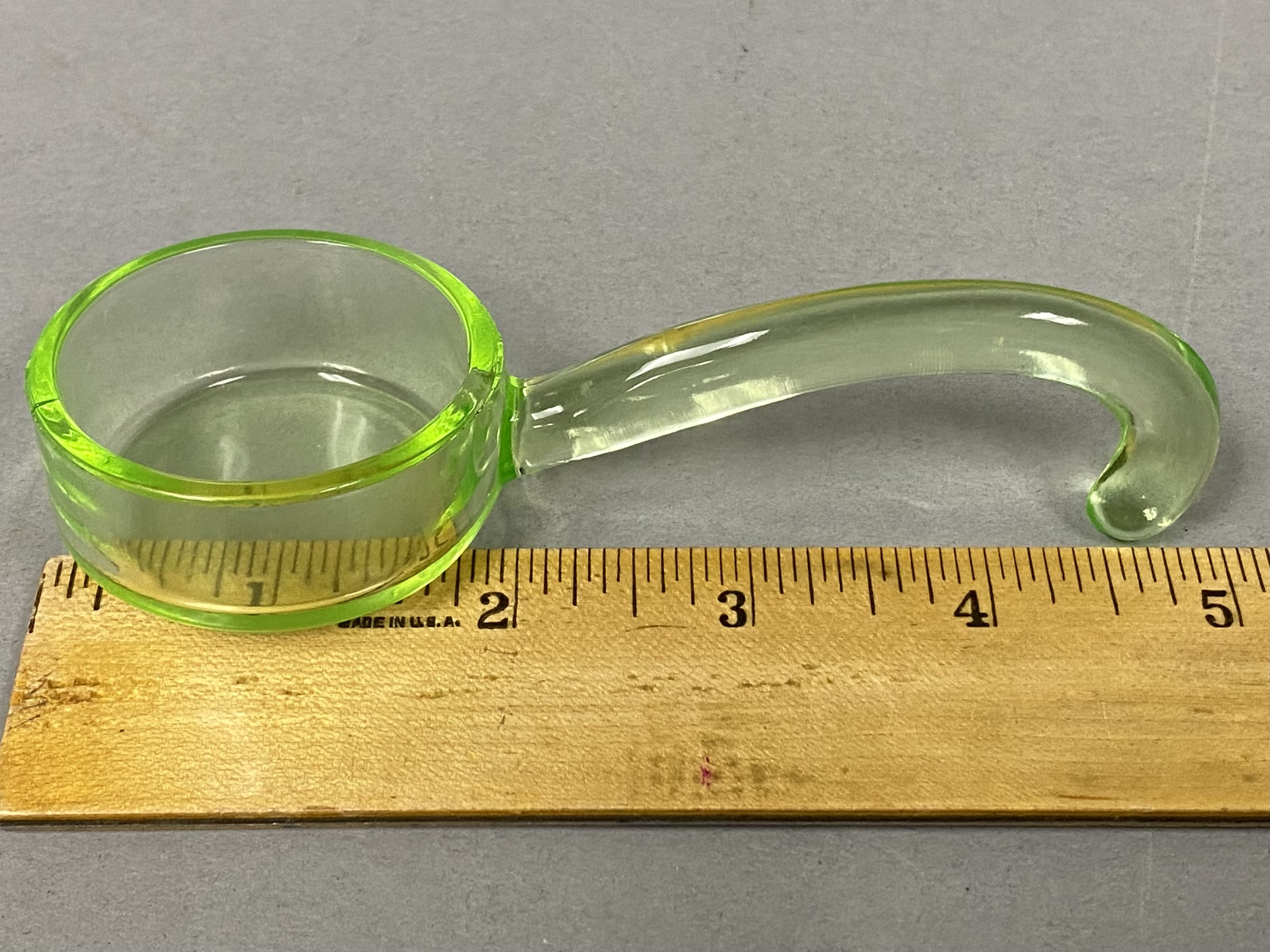 Two Uranium Glass Serving Pieces