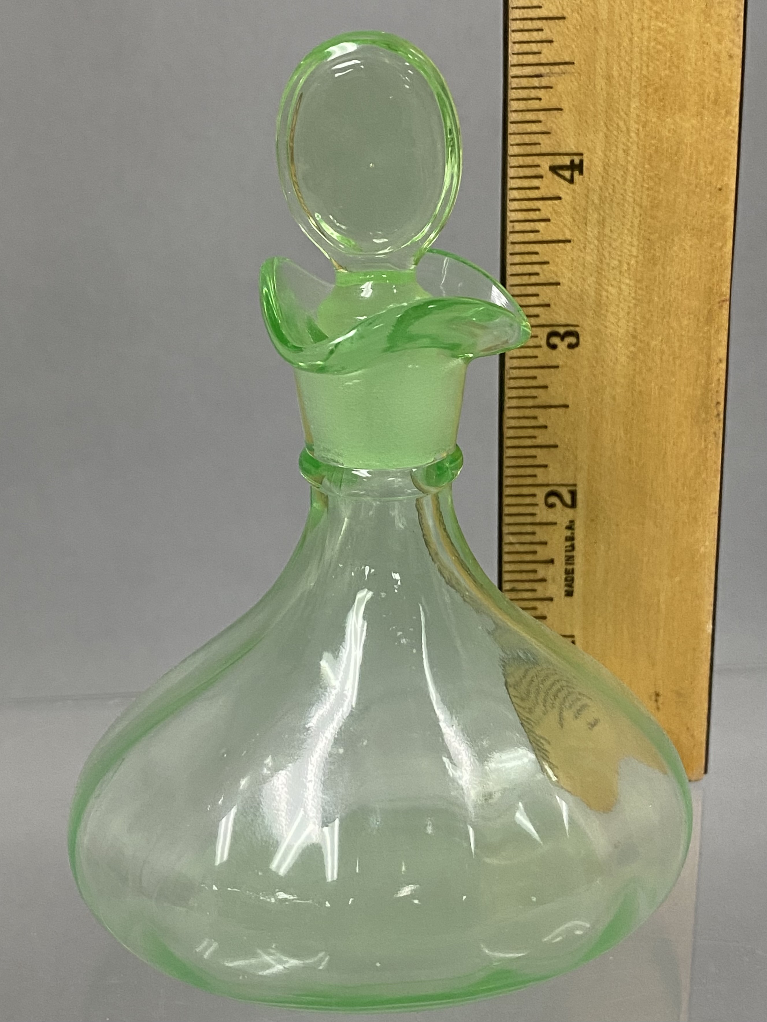Two Uranium Glass Serving Pieces
