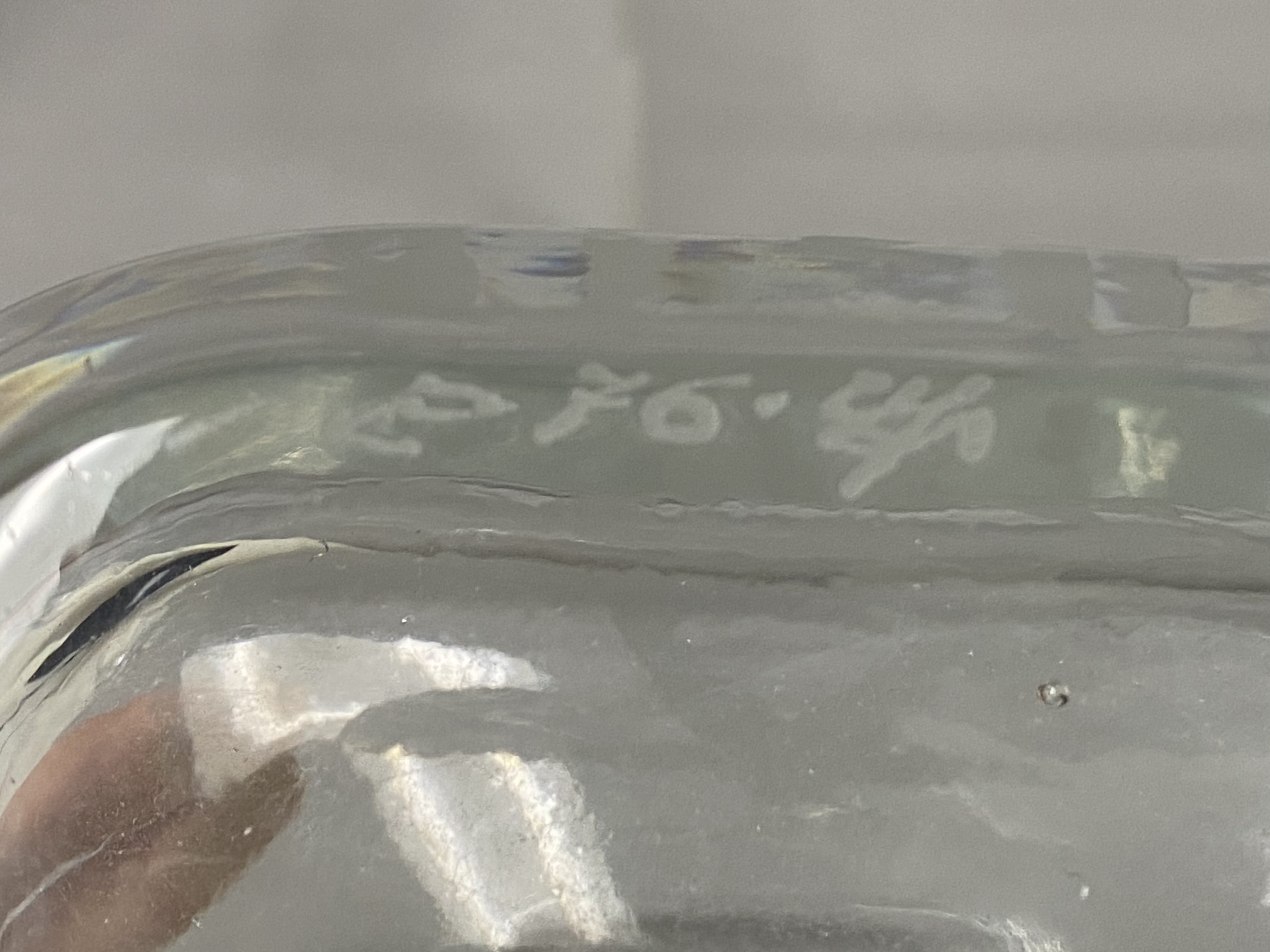 Kosta Engraved Crystal Ballerina Vase