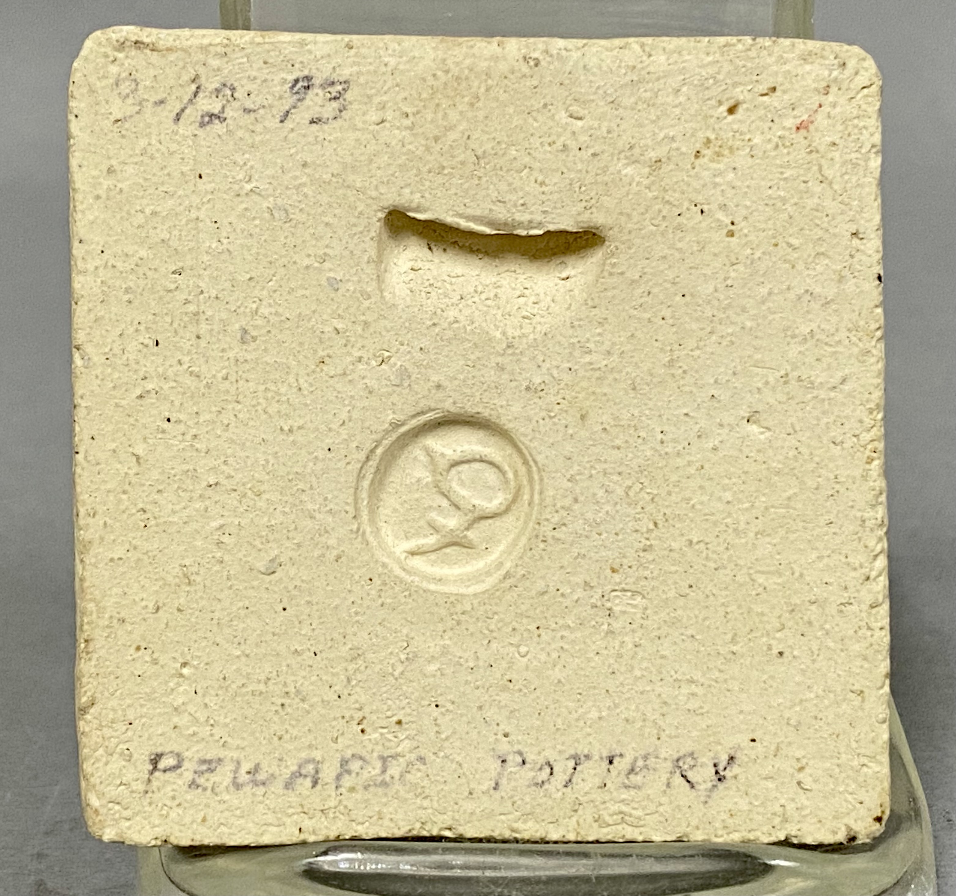 Pewabic Pottery Modernist Face Tile